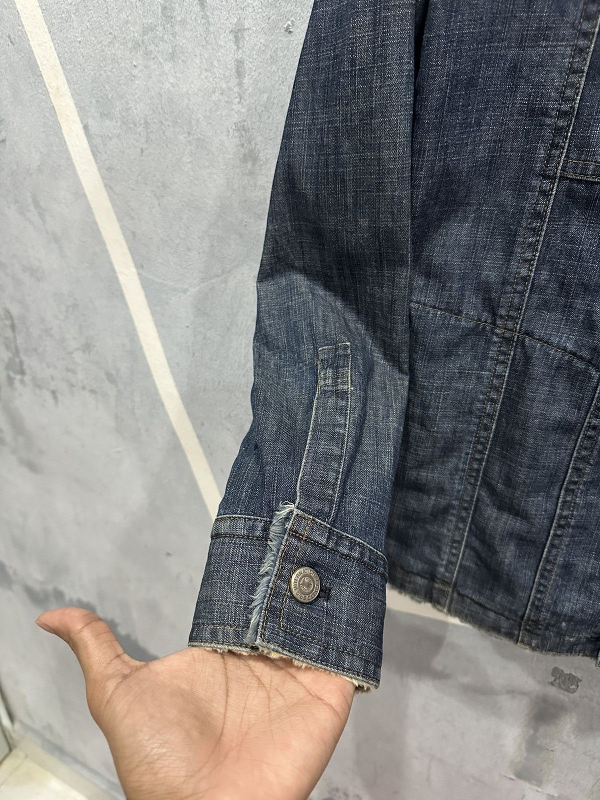 Tornado Mart Tornado Mart Fur Denim Jacket Size M / US 6-8 / IT 42-44 - 6 Thumbnail