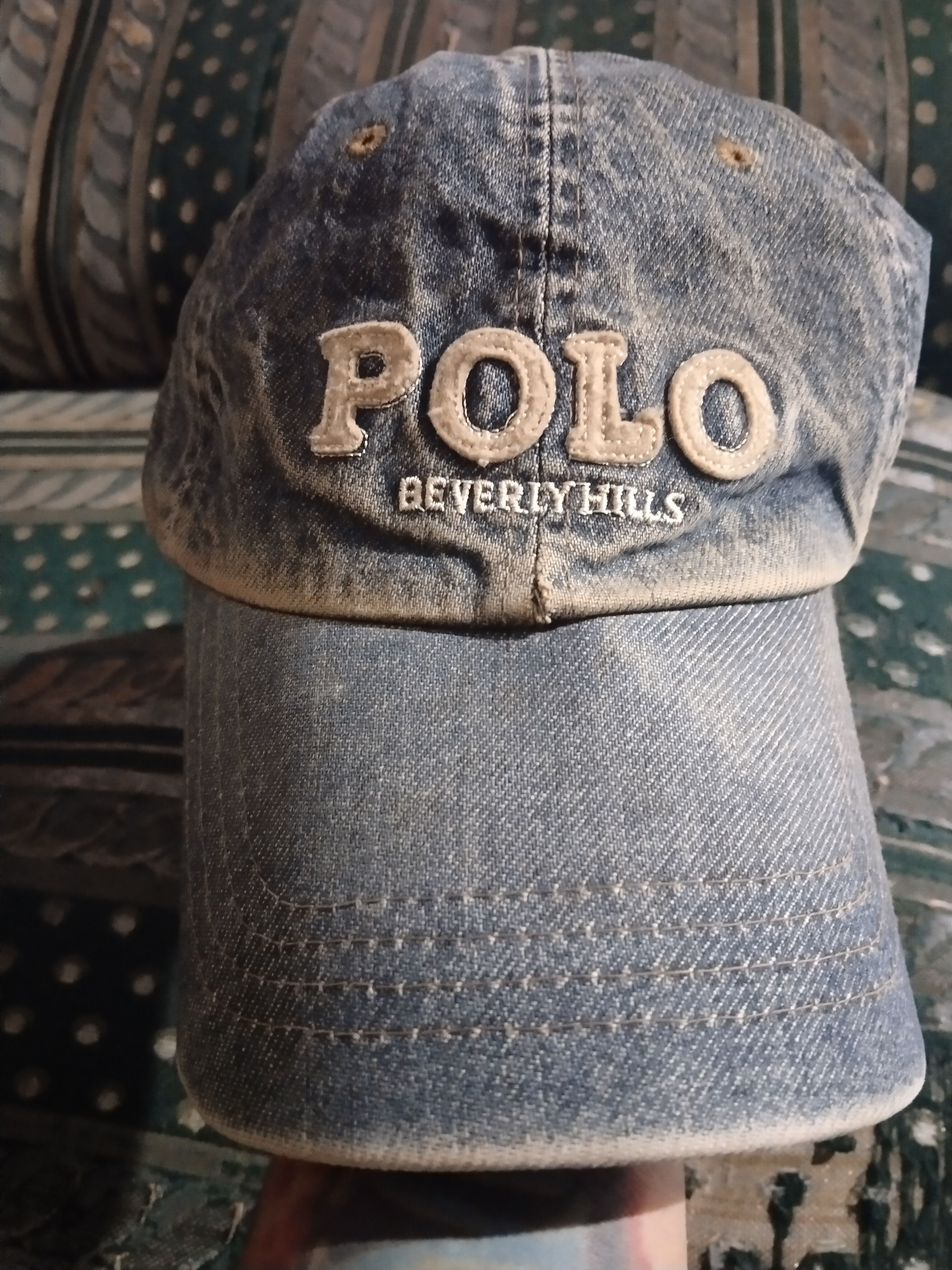 Ralph lauren denim cap best sale