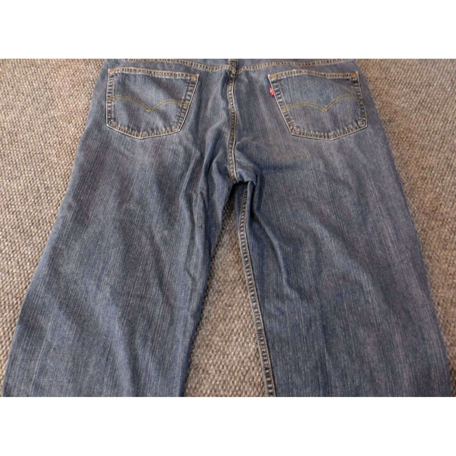 Levi's Levi's Jeans 43x27 Blue Straight Regular Denim Classic Retro Mens Size US 43 - 7 Thumbnail