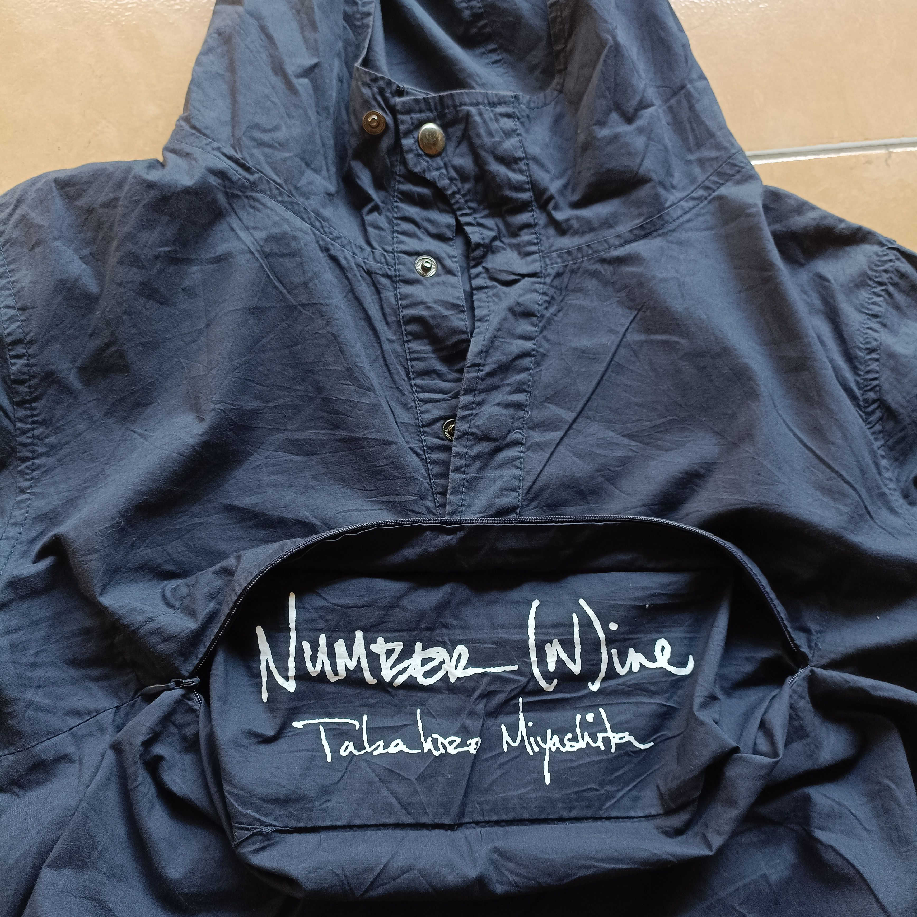 Number (N)ine Number (N)ine Anorak jacket hooded half button Navy Jacket Size US S / EU 44-46 / 1 - 9 Thumbnail