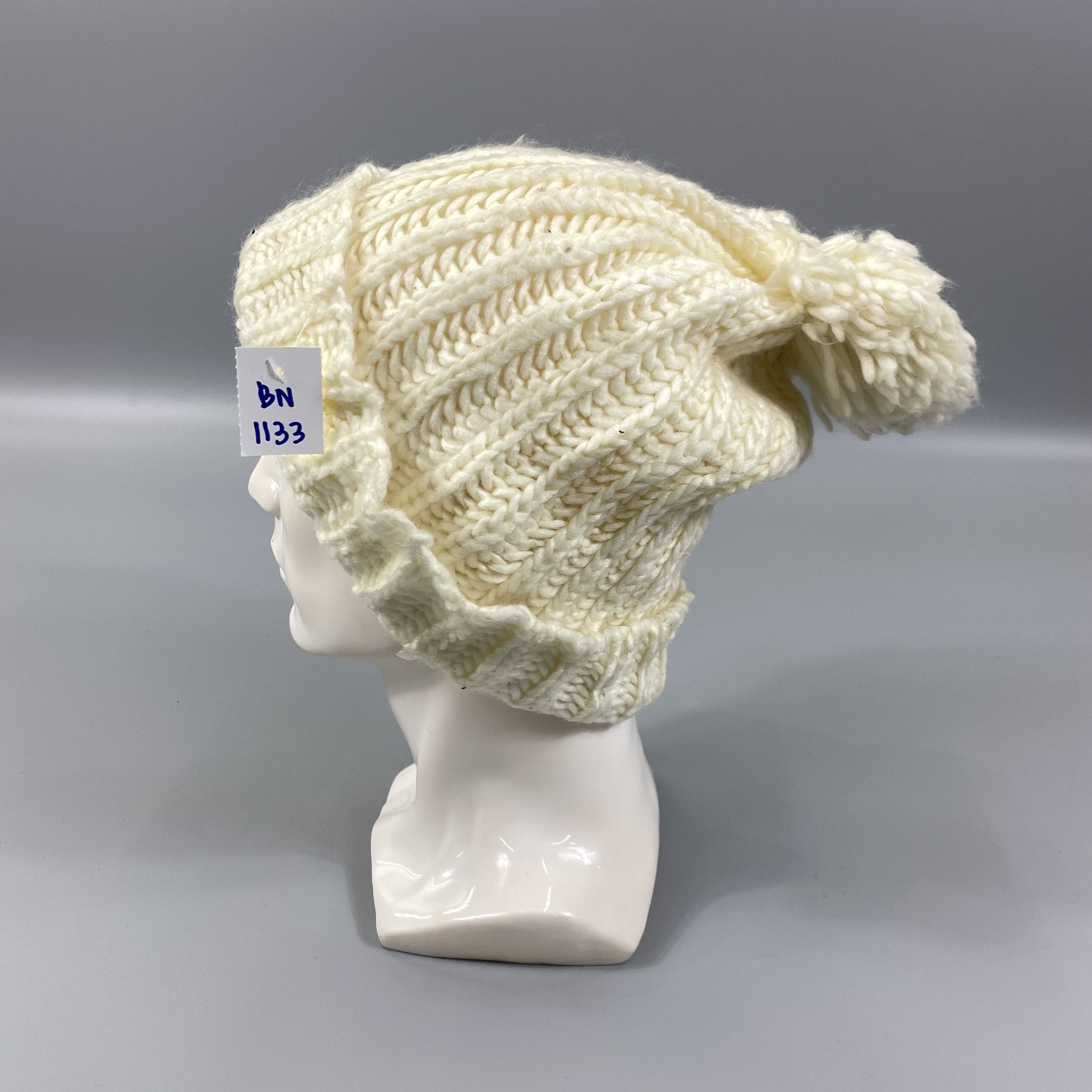 Japanese Brand Knitted Beanie Hats Pom Pom -BN1133 Size ONE SIZE - 1 Thumbnail