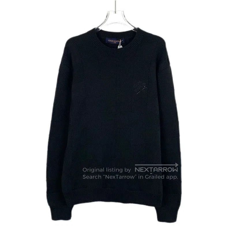 Louis Vuitton Louis Vuitton Black Checker Logo Sweater. Size US XS / EU 42 / 0 - 1 Thumbnail