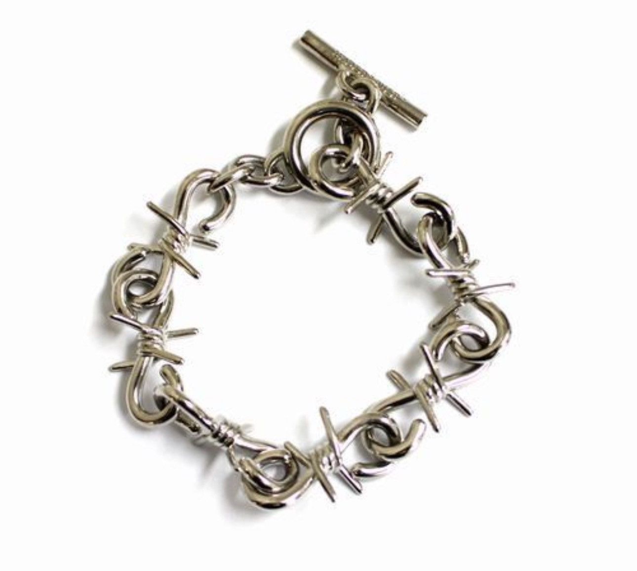 image of Undercover Sliver Thorn Bracelet in Silver, Men's