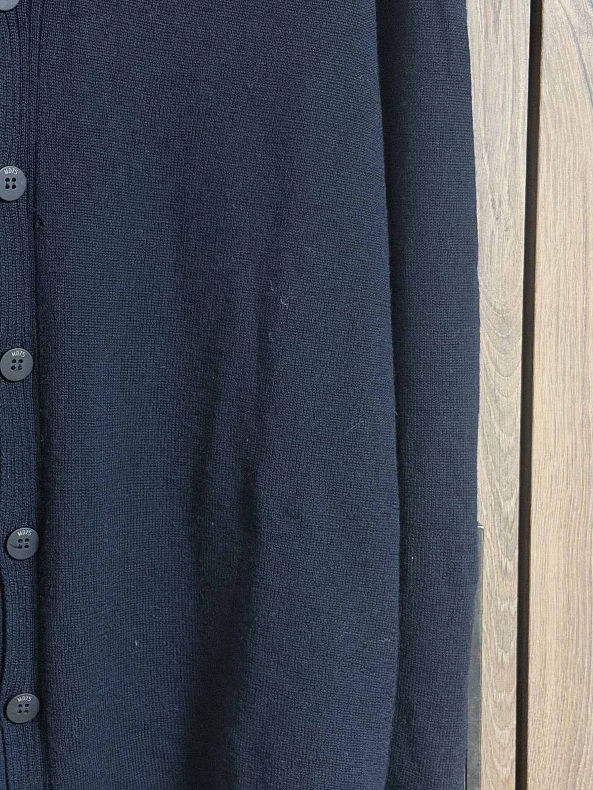 MD75 MD75 Navy Blue Wool Button Up Light Cardigan Sweater M Size US M / EU 48-50 / 2 - 5 Thumbnail