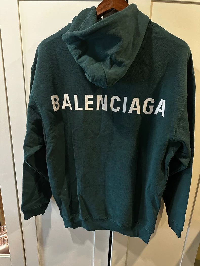 Balenciaga Balenciaga Green back logo sweater Size US XS / EU 42 / 0 - 2 Thumbnail