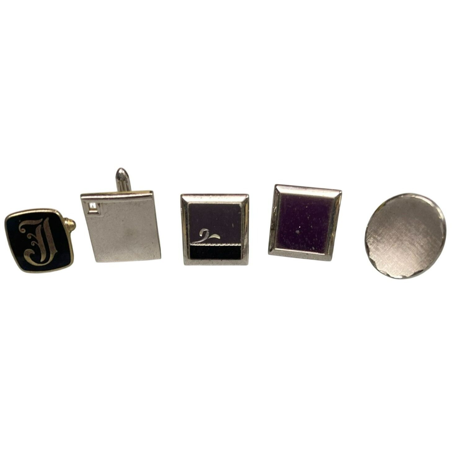 Other Mismatched Vintage Cufflinks Set Of 5 Size ONE SIZE - 1 Thumbnail
