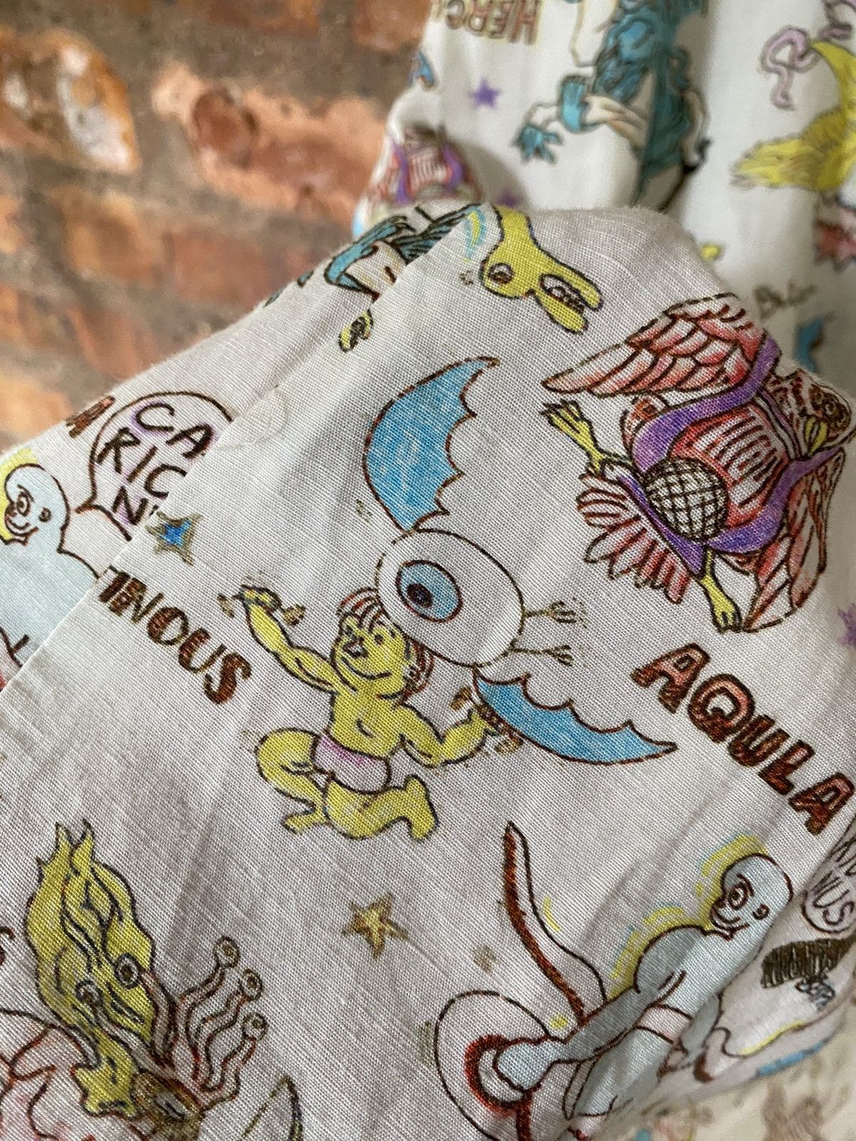 Iroquois Japan 🔥2000s Satanic Zodiac Punk sex Rayon camp collar Size US XL / EU 56 / 4 - 16 Thumbnail
