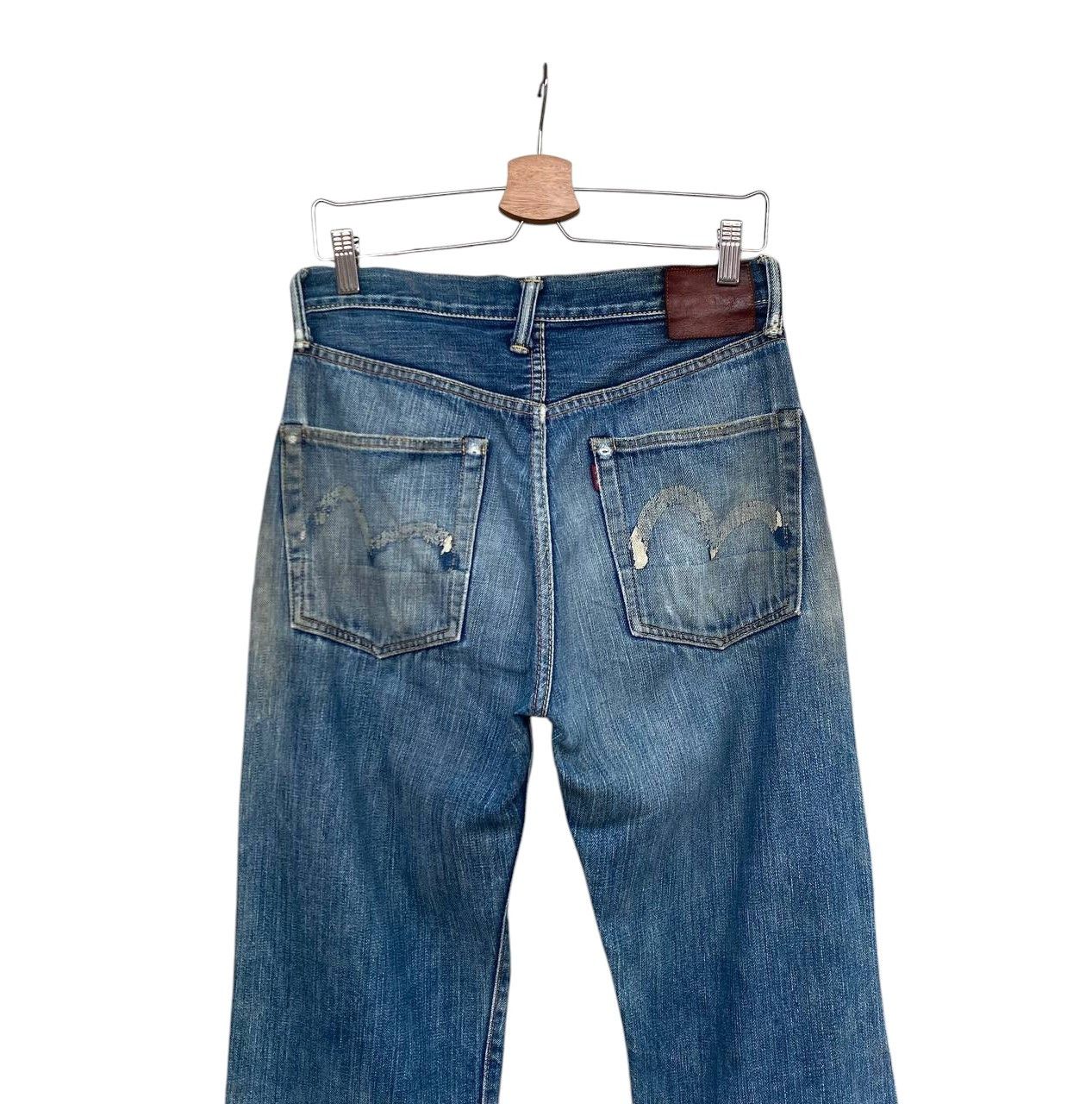 Evisu × Vintage VINTAGE EVISU JAPAN SELVEDGED DAICOCK DISTRESSED BJ07-09 Size US 29 - 9 Thumbnail