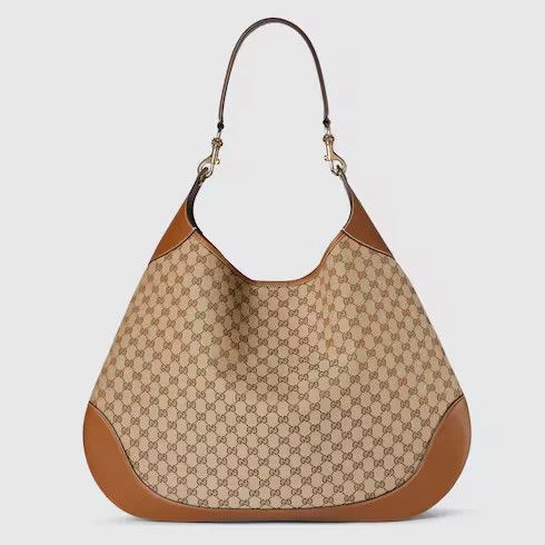 Gucci o1la5ras0526 Size: OS / B Maxi Shoulder Bag in Beige/Brown Size ONE SIZE - 8 Thumbnail