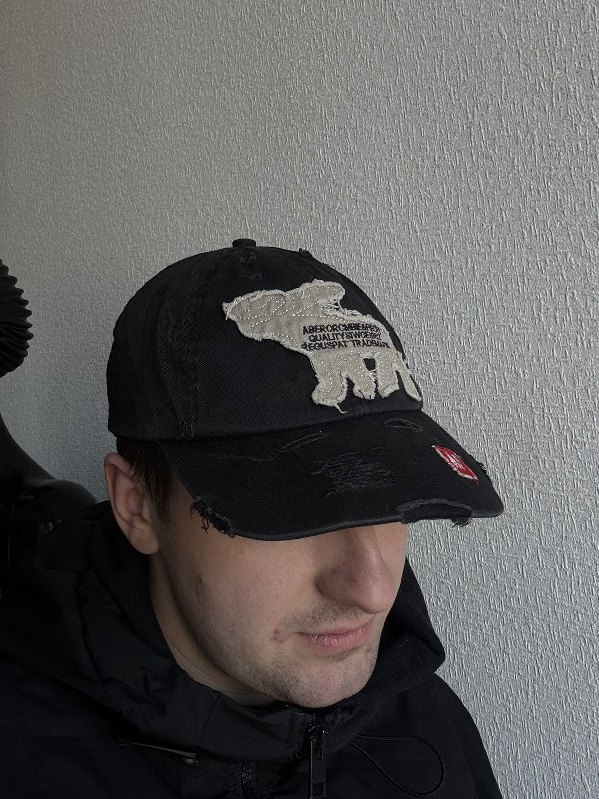 Abercrombie & Fitch × Vintage Avant-garde cap black hat abercrombie & fitch Size ONE SIZE - 3 Thumbnail