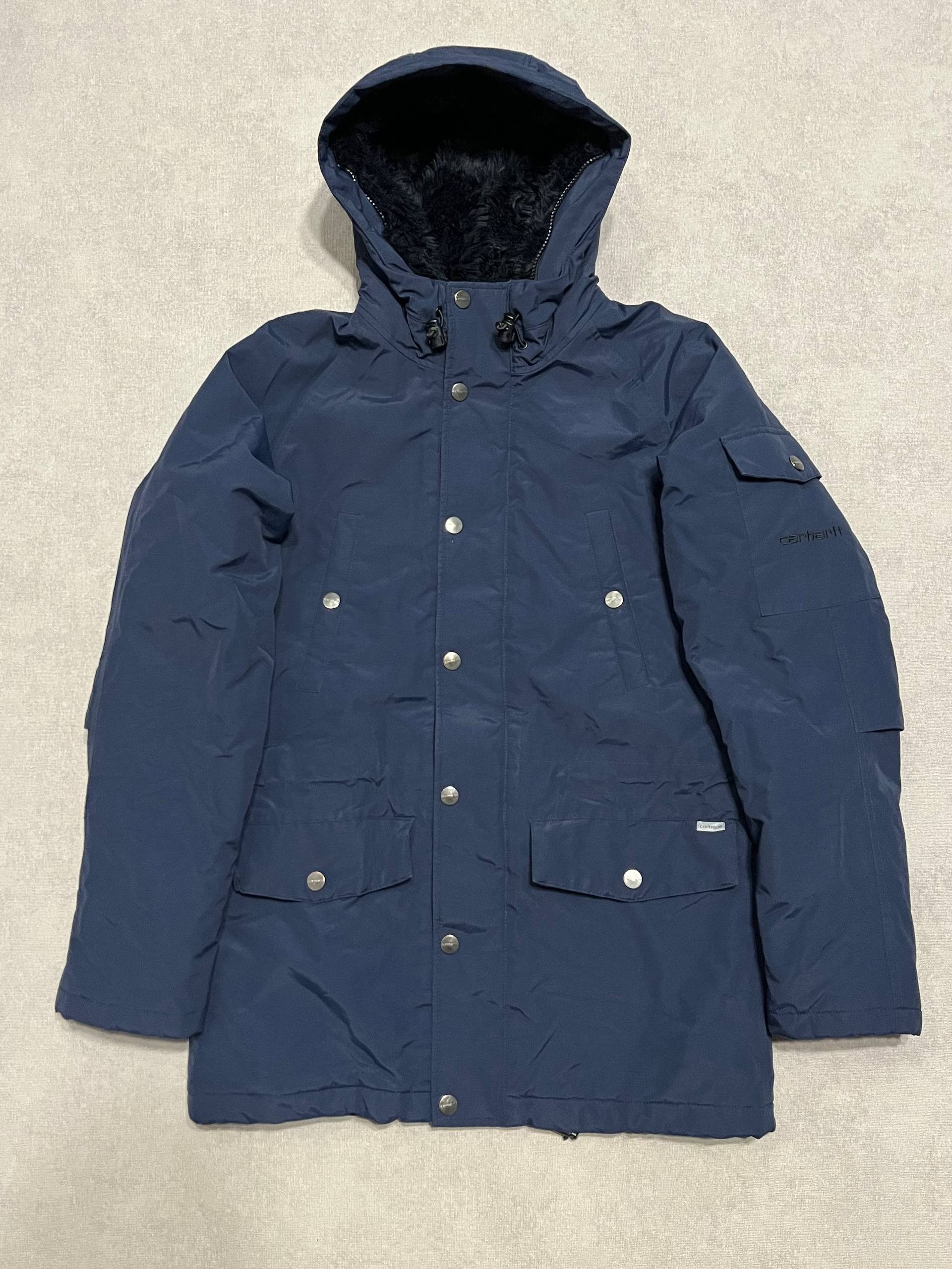 Vintage Carhartt Anchorage Parka Jacket Coat Men’s Blue Sz S