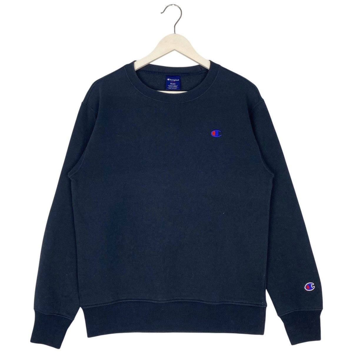 Vintage Champion Sweatshirt Small Logo Navy Blue Size S