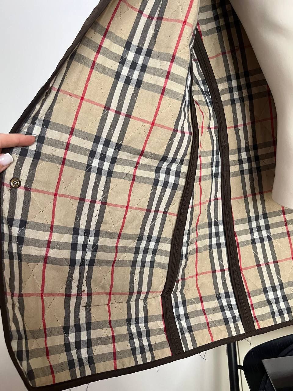 Burberry Women's BURBERRY London Quilted Jacket Blazer Nova Check Size M / US 6-8 / IT 42-44 - 11 Thumbnail