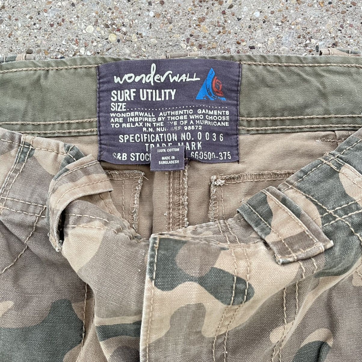 Other Vintage Wonderfall Camo Baggy Cargo Pants Surf Utility 33x30 Size US 33 - 3 Thumbnail