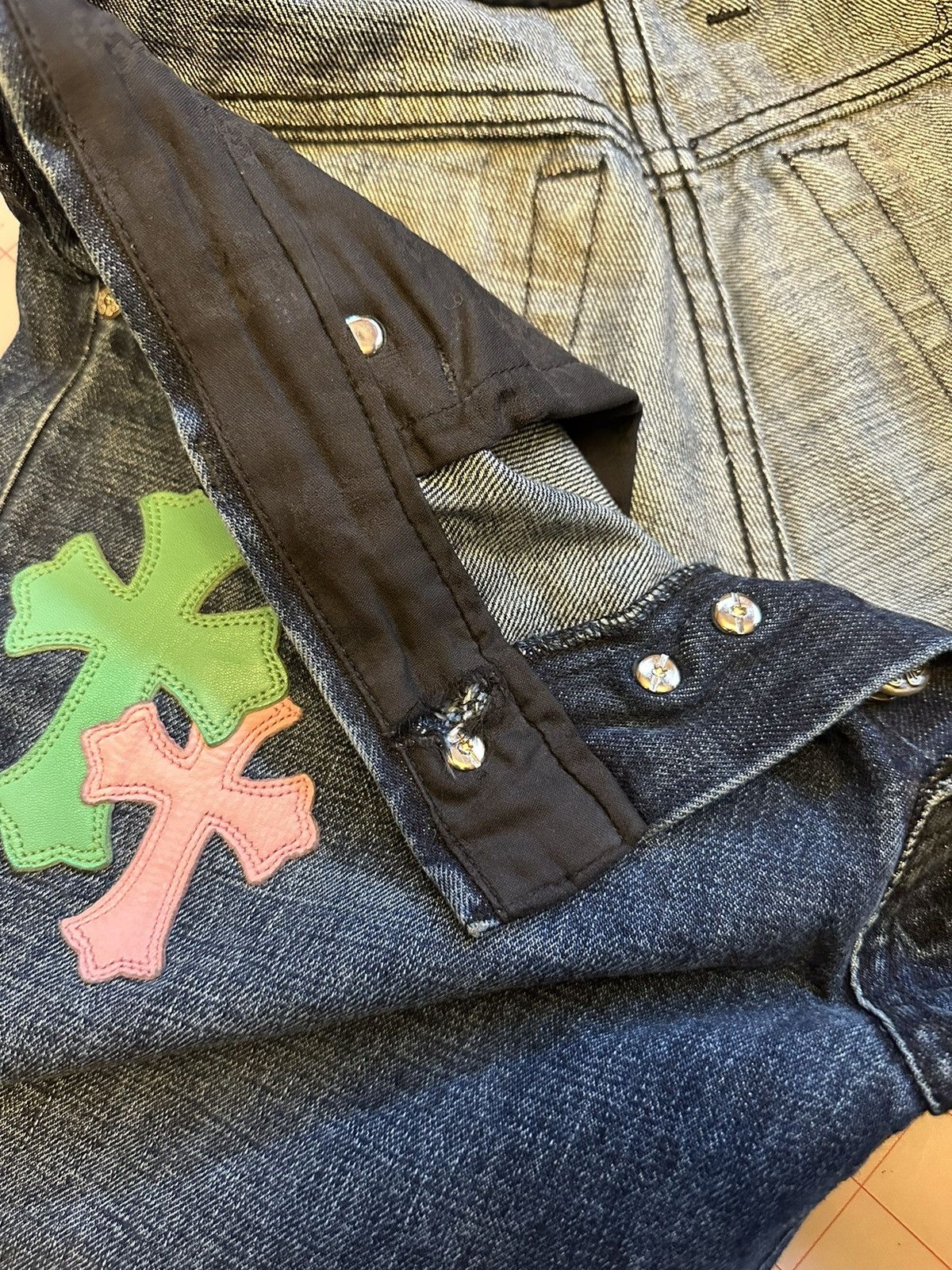 Chrome Hearts Custom Cross patch denim 1/1 special order Size US 29 - 24 Thumbnail