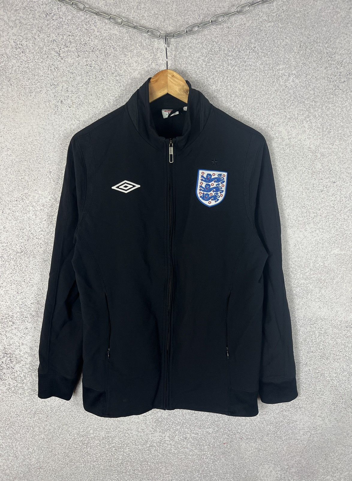 Umbro Vintage Umbro England Soccer Team Track Jacket Football Kit Size US M / EU 48-50 / 2 - 1 Thumbnail