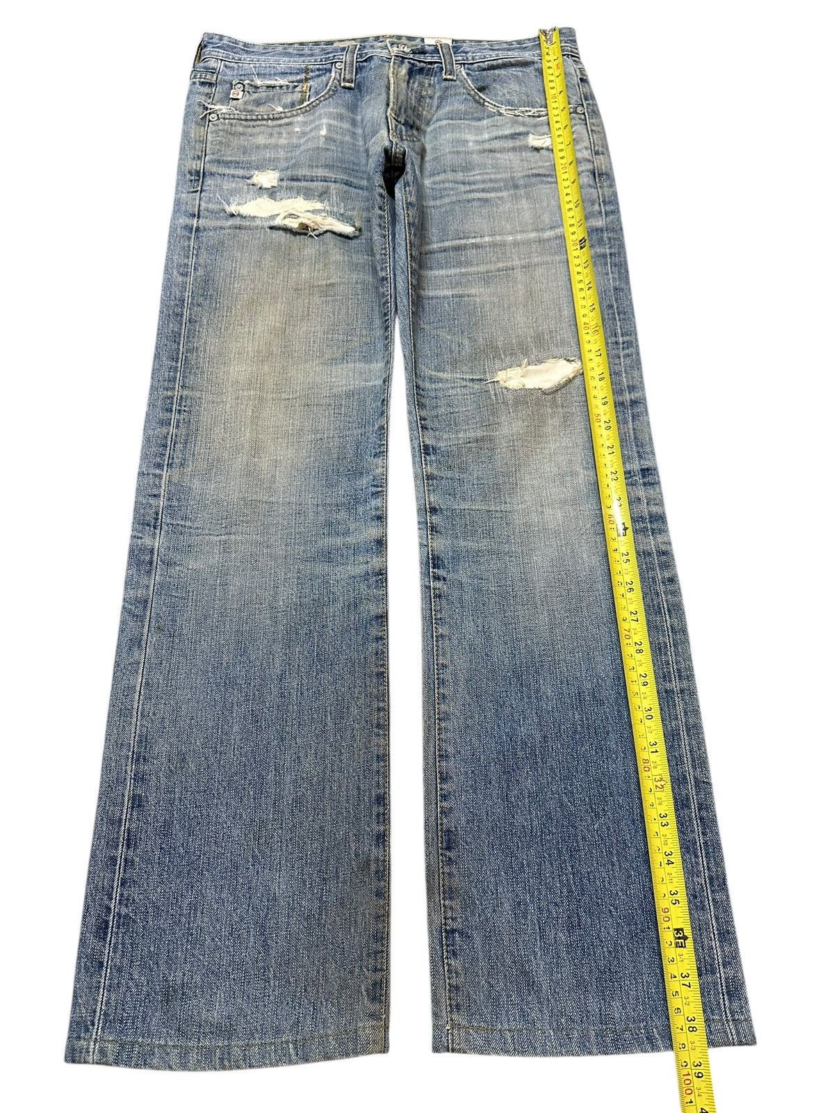 AG Adriano Goldschmied Vintage Usa Adriano Goldschmied Faded Wash Distressed Jeans Size US 32 / EU 48 - 14 Thumbnail