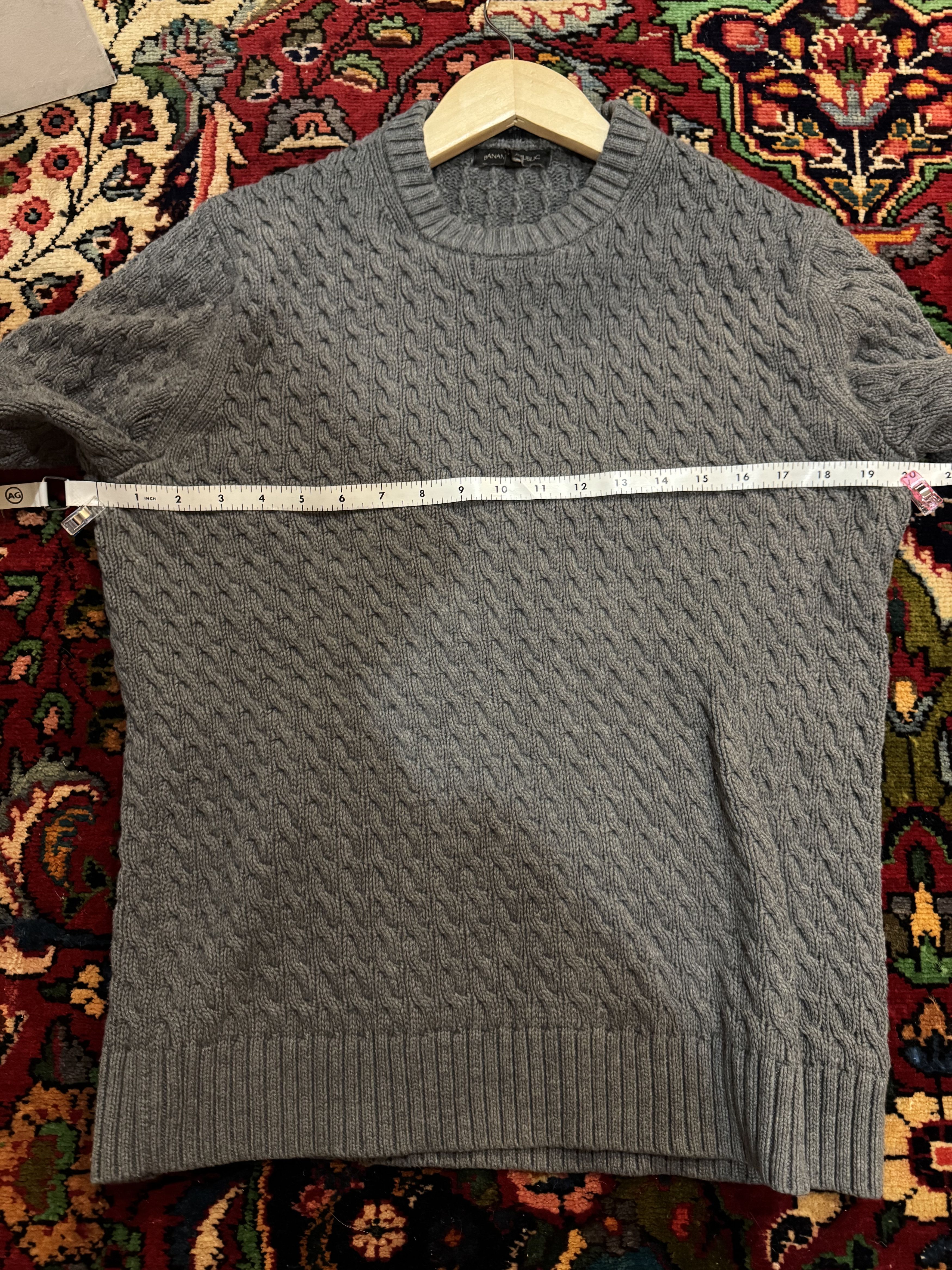 Banana Republic Banana Republic Cable Knit Gray Sweater Size US S / EU 44-46 / 1 - 2 Thumbnail