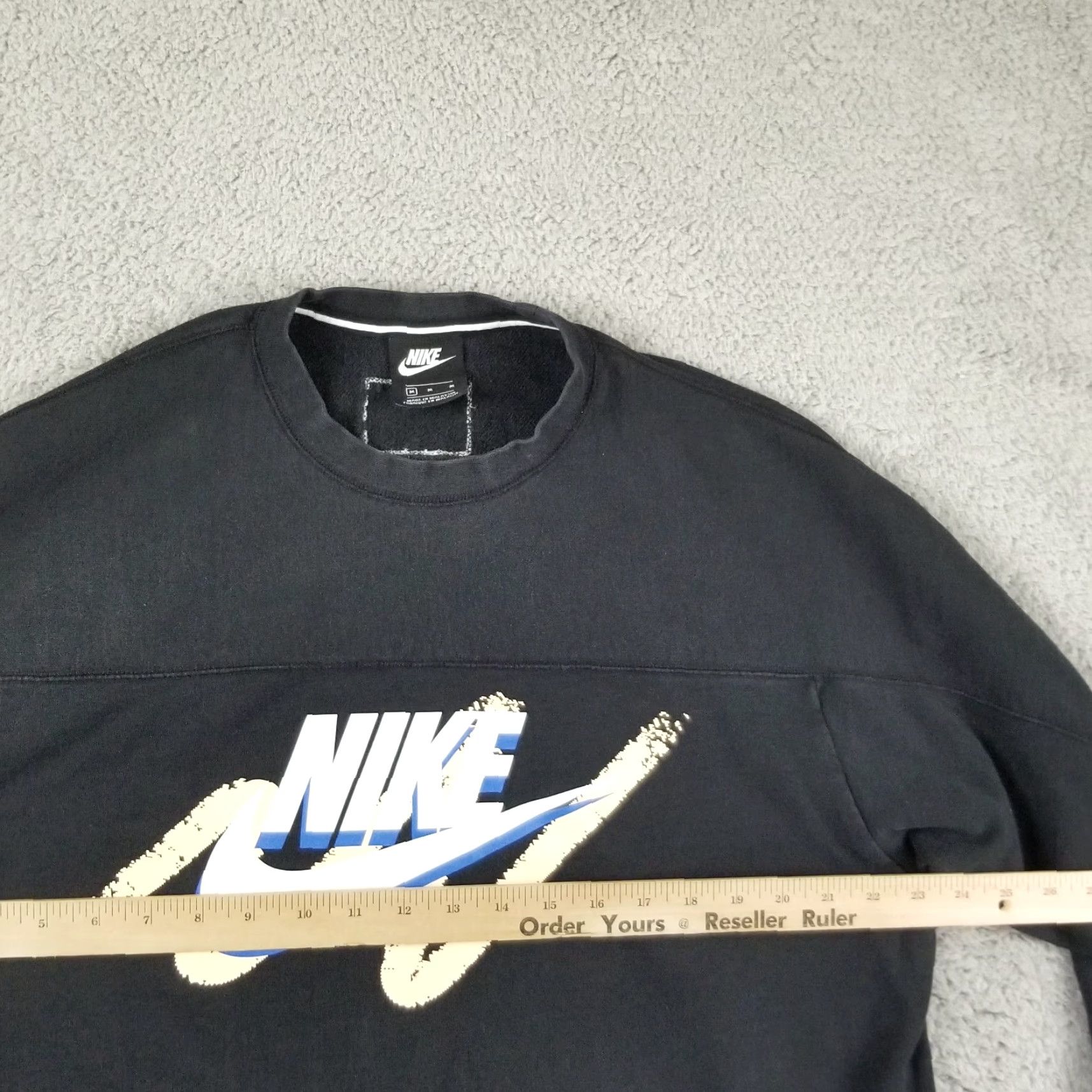 Nike Nike Sportswear Black Crew Sweatshirt Women Medium Casual Athleisure Graphic Print Size M / US 6-8 / IT 42-44 - 5 Thumbnail