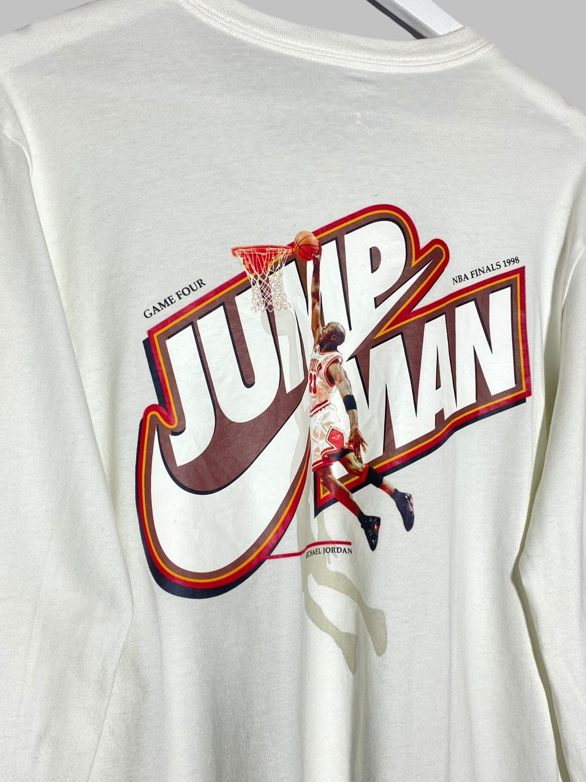 Jordan Brand 🔥 RARE JORDAN LONGSLEEVE GAME 6 NBA FINAL 1998 VINTAGE MAGIC Size US XL / EU 56 / 4 - 3 Thumbnail