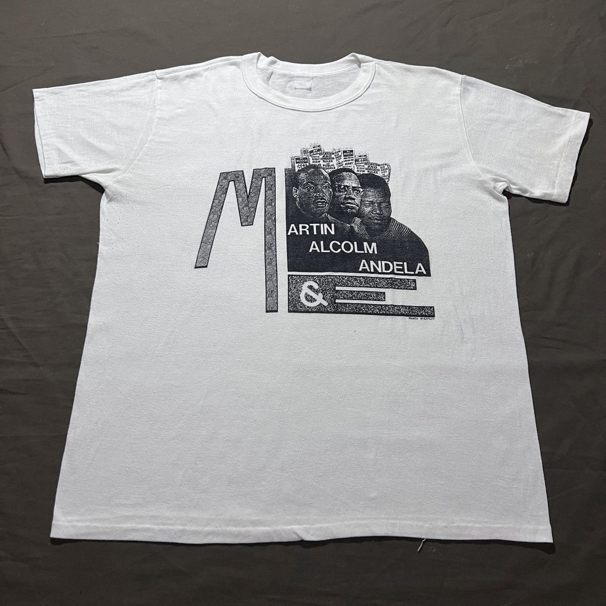 Vintage Vintage 90s Malcolm X MLK Nelson Mandela black history XL Size US XL / EU 56 / 4 - 3 Thumbnail