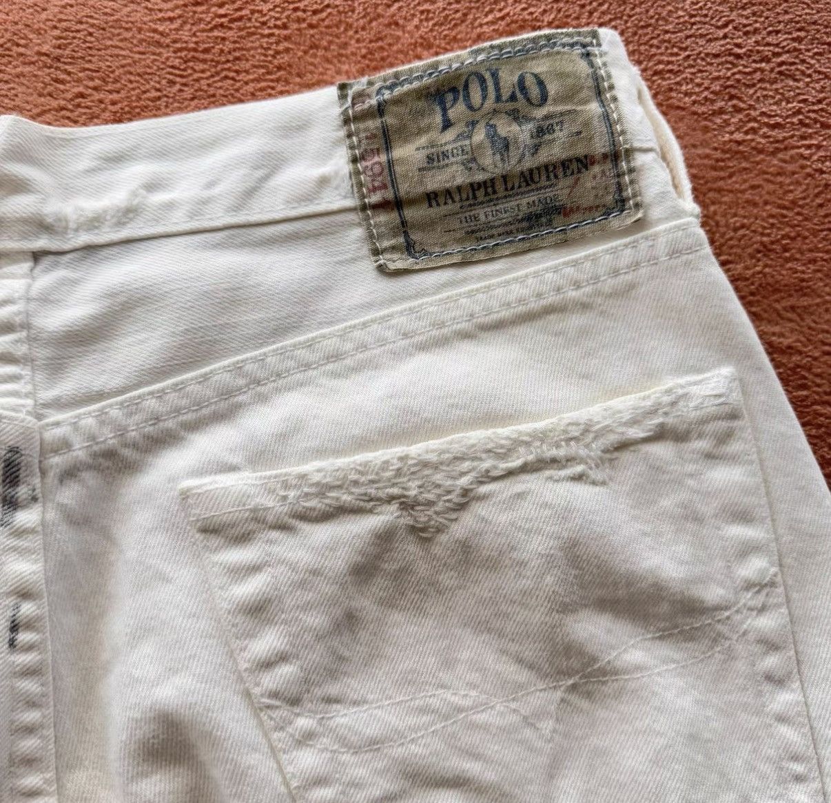 Polo Ralph Lauren Ralph Lauren Polo Oil Print Distressed Shorts K22 Size US 30 / EU 46 - 7 Thumbnail