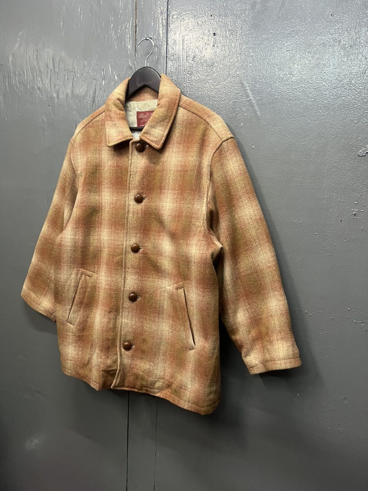 Vintage Vintage Blood Stock Wool Plaid Tartan Jacket Size US M / EU 48-50 / 2 - 2 Thumbnail