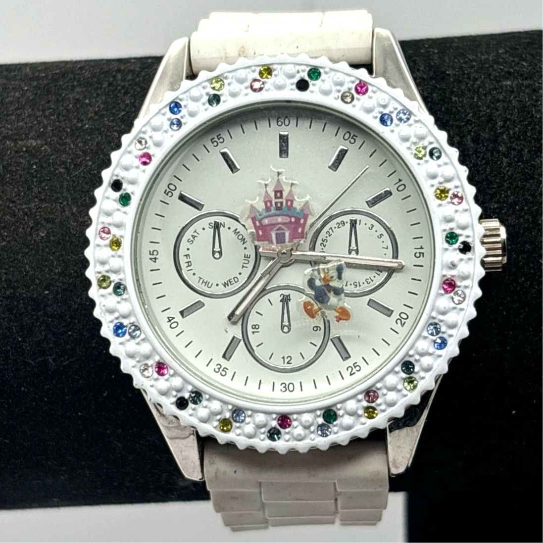 Other Y2K White Crystal Men's Watch Size ONE SIZE - 1 Thumbnail