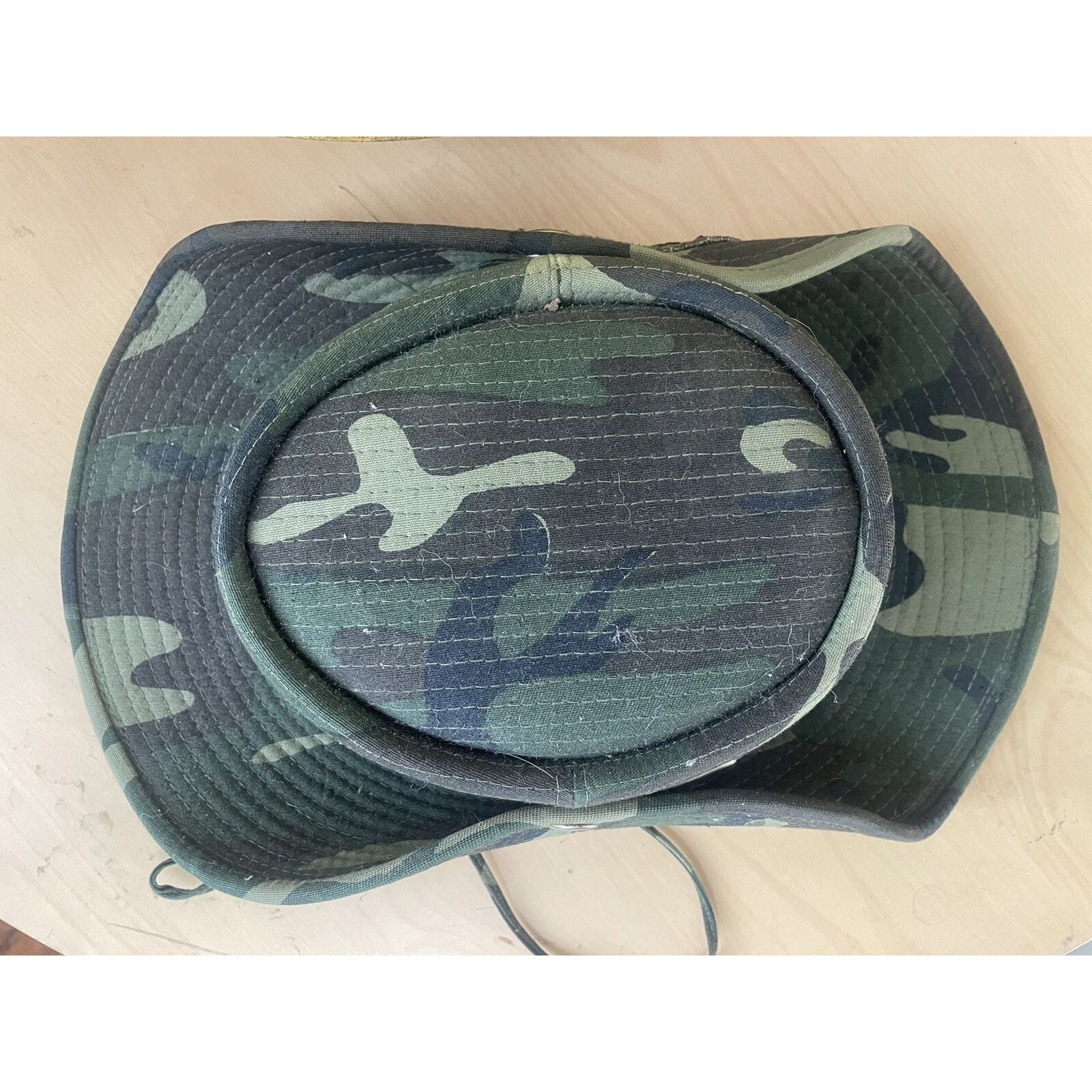 Vintage Authentic Vietnam Camouflage Boonie Hat 8th Security Police Size ONE SIZE - 3 Thumbnail