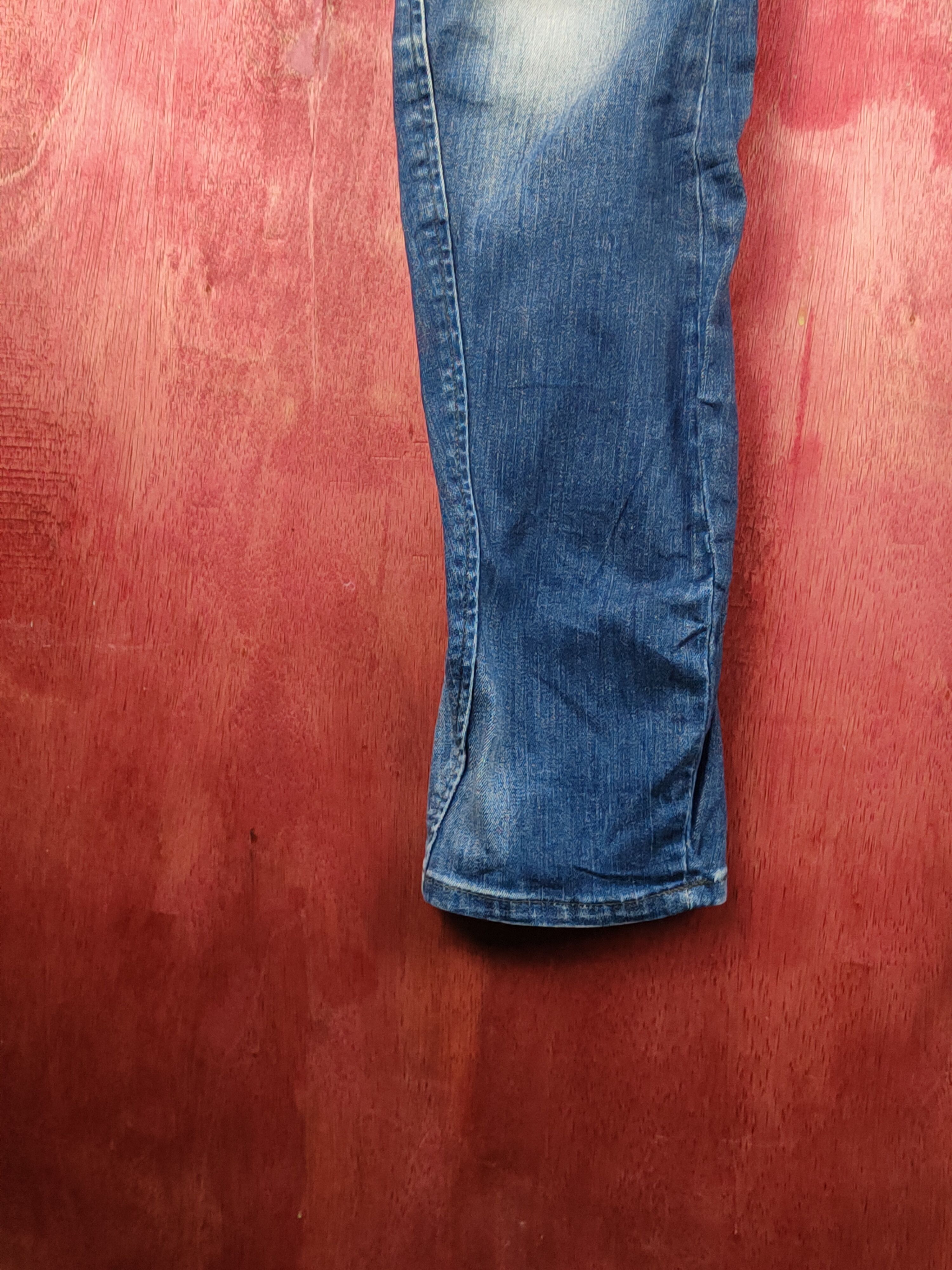 Japanese Brand Back Number-Black Dark Blue Faded Multipocket Denim #S1599 Size US 30 / EU 46 - 4 Thumbnail