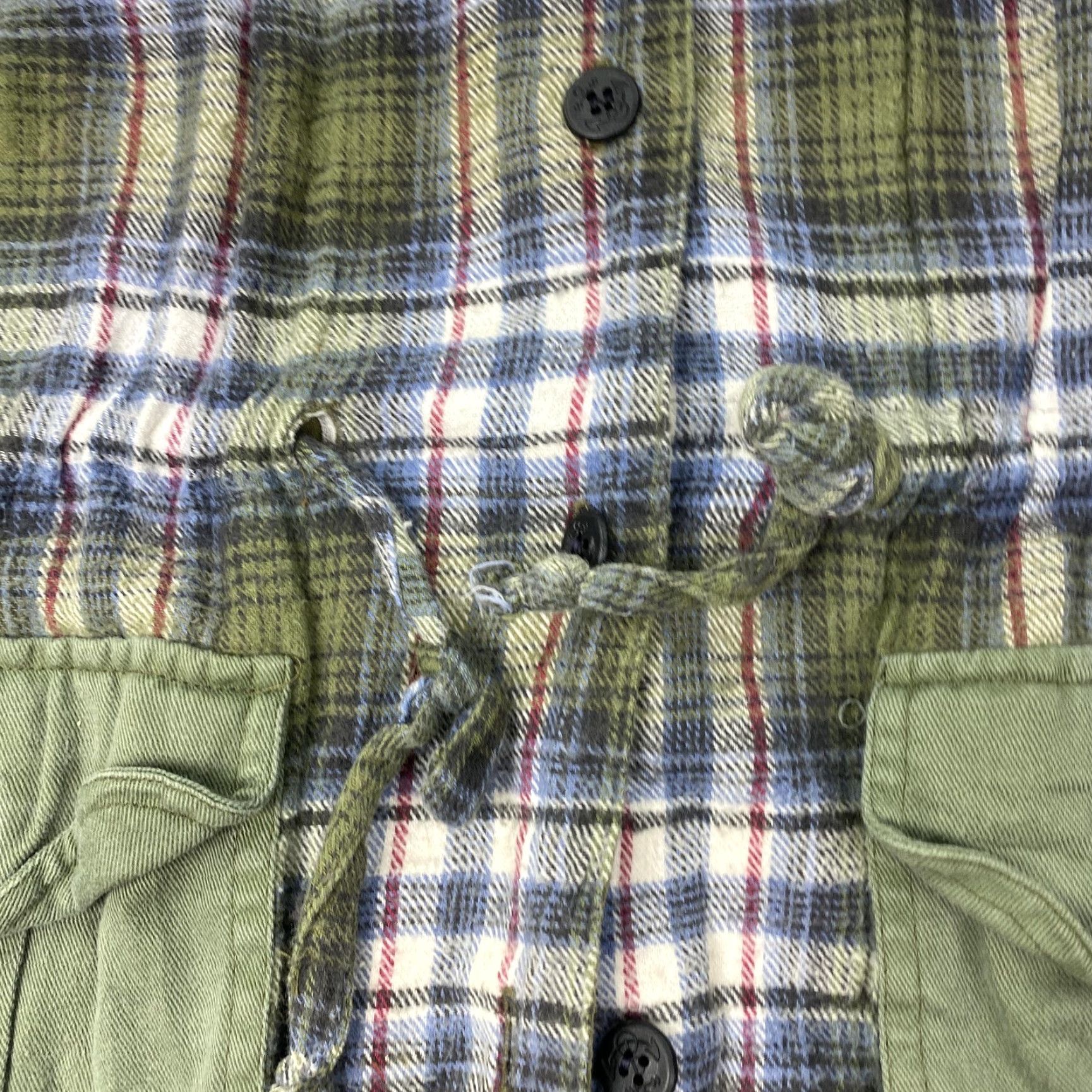 Vintage HIGH ADVANTAGE Vintage Military Jacket Womens 18 Green Plaid Flannel Outdoor Fall Spring Size XXL / US 16-18 / IT 52-54 - 5 Thumbnail