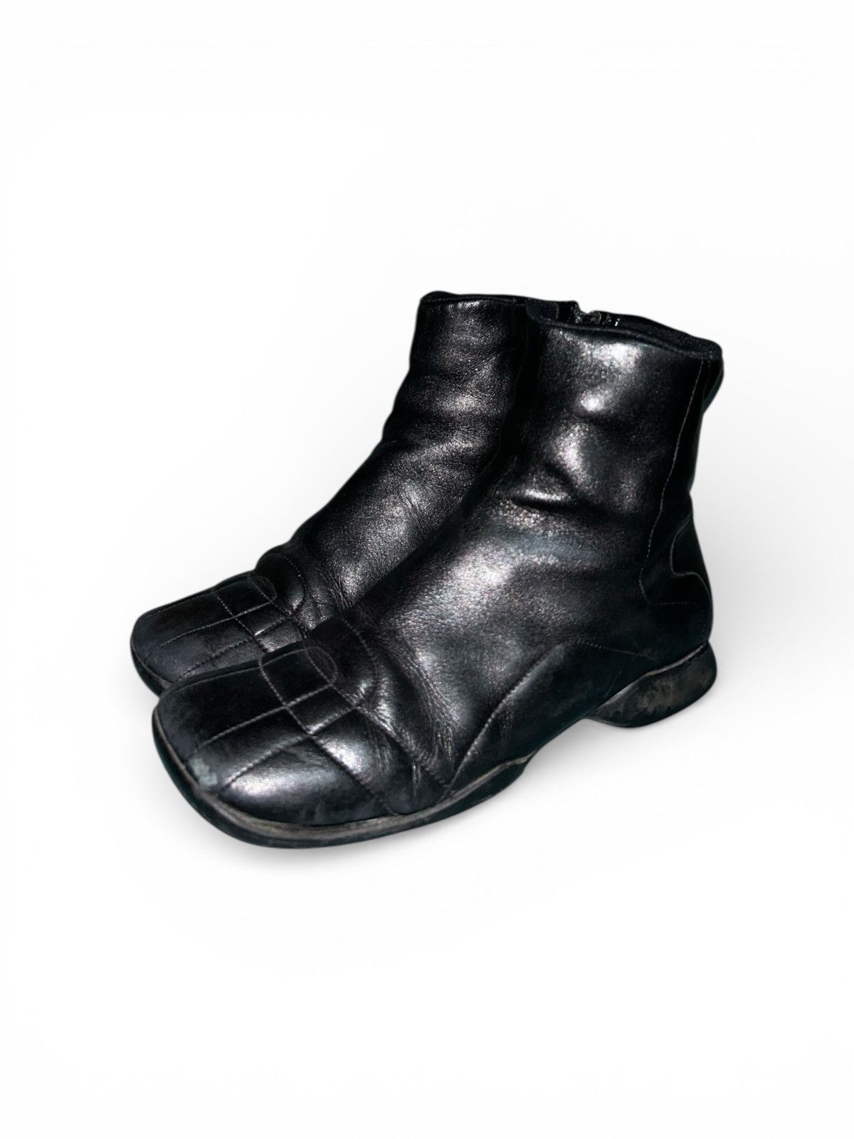 Prada Sport Linea Rossa Leather Zip Ankle Boots Size US 6.5 / IT 36.5 - 4 Thumbnail