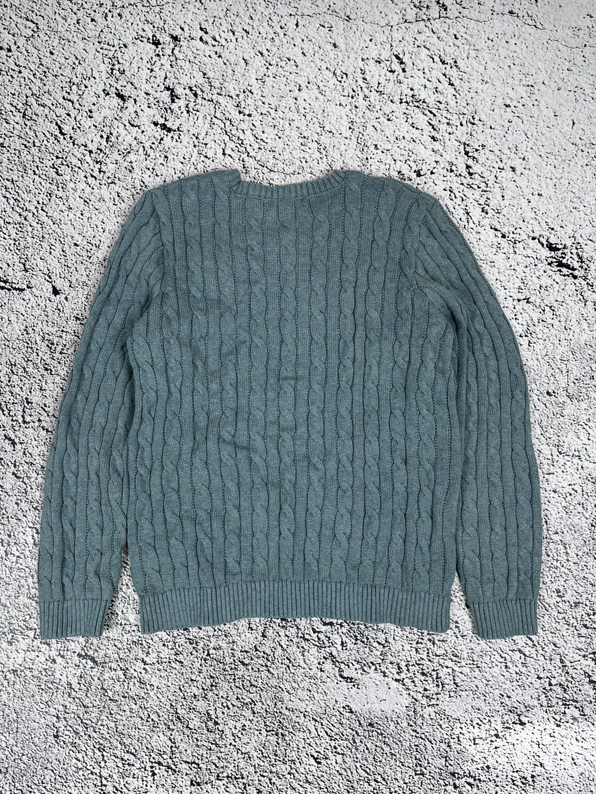 Ralph Lauren Black Label Vintage Y2K Ralph Lauren Black Tag Cable Knit Logo Sweater Size XL / US 12-14 / IT 48-50 - 6 Thumbnail