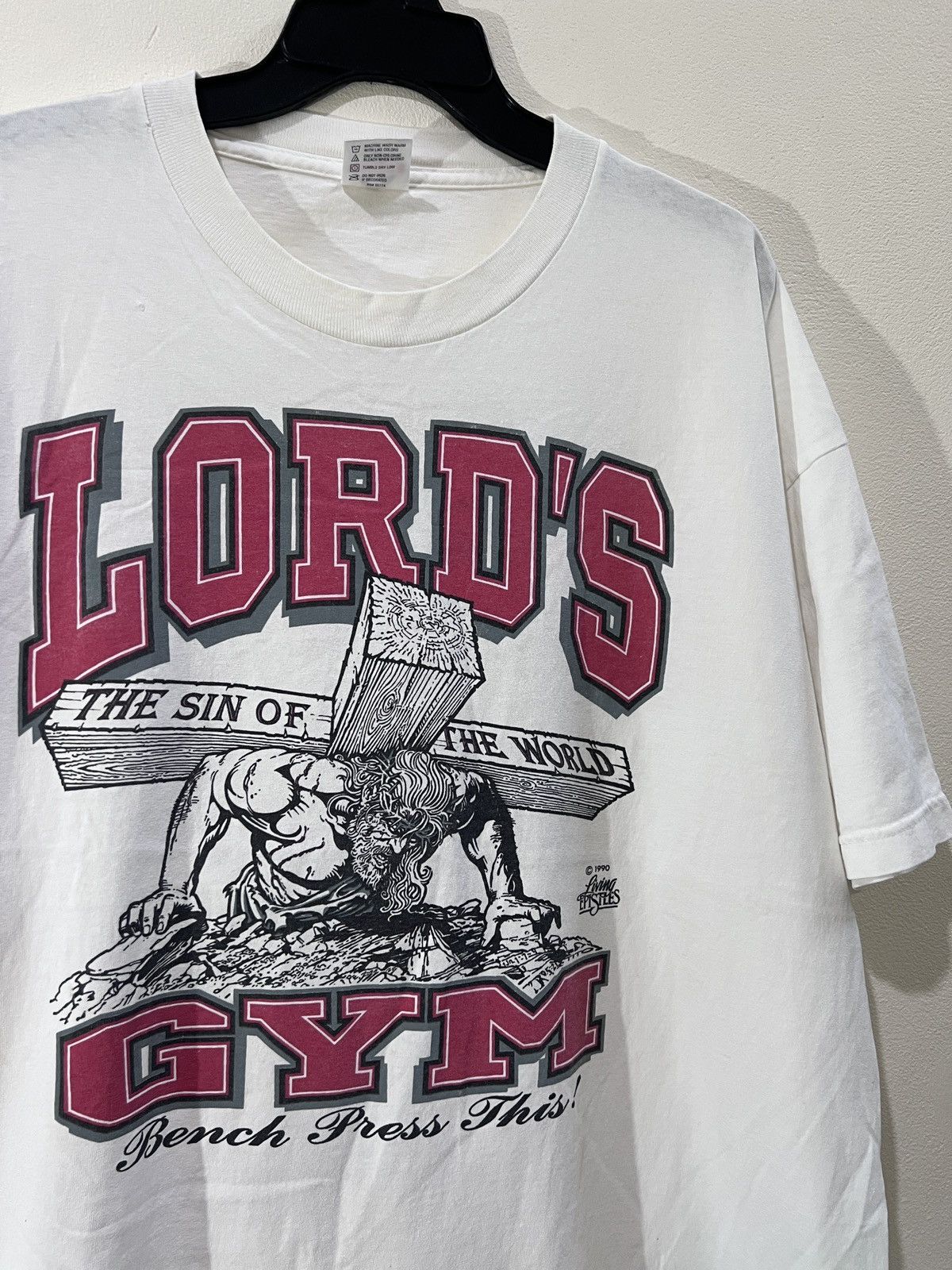 Vintage Vintage 90s Lord Gym Jesus Distressed Thrashed 2XL Size US XXL / EU 58 / 5 - 1 Thumbnail