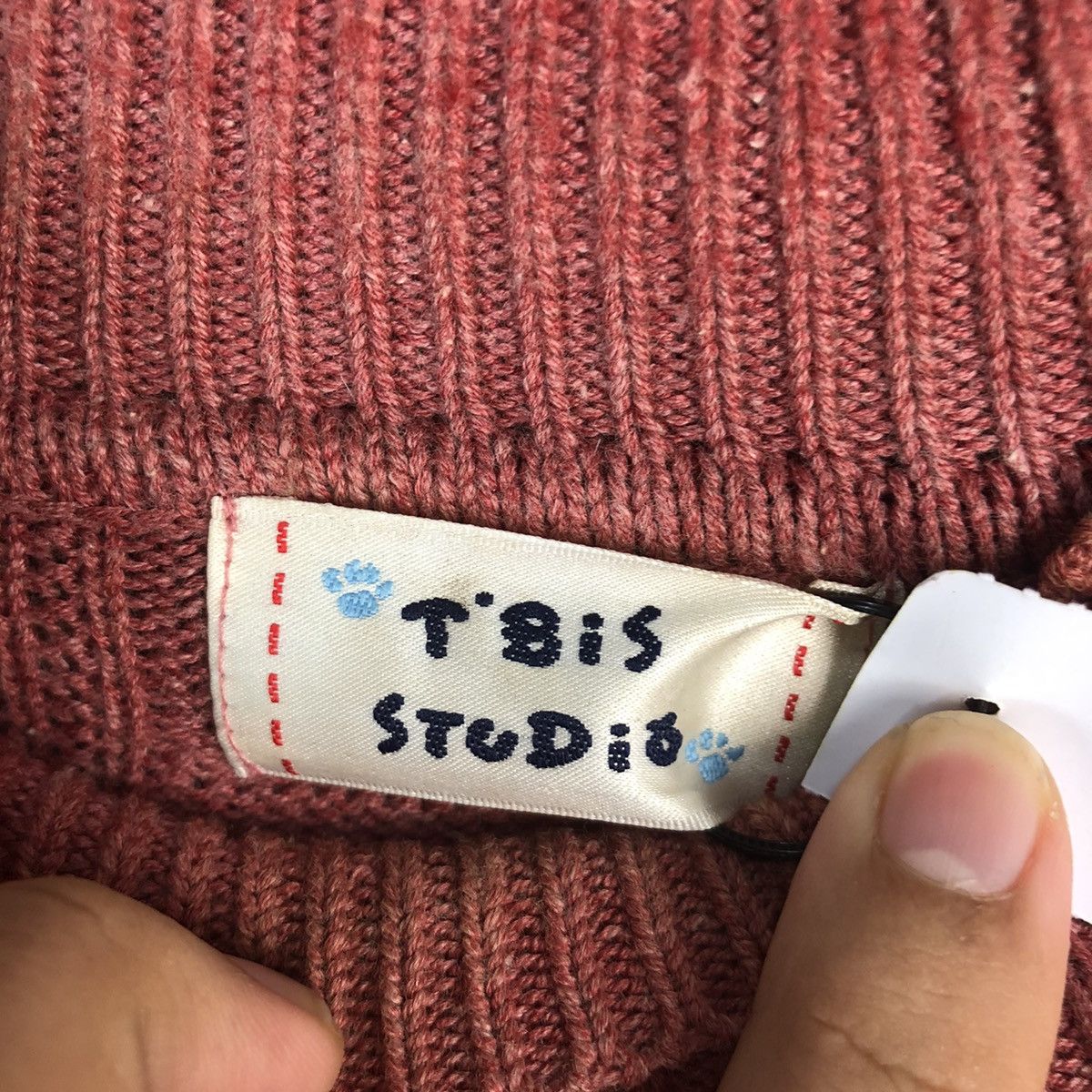 Homespun Knitwear × Japanese Brand T Bis Studio Pink Knitwear #A1775 Size M / US 6-8 / IT 42-44 - 10 Thumbnail