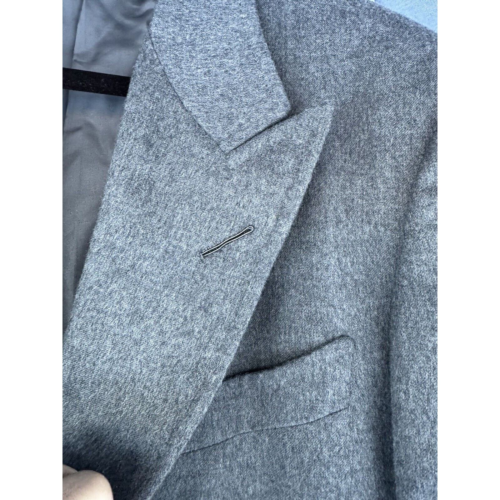 Tom Ford Tom Ford PeakLapel Cashmere GrayFlannel Shelton Jacket 56/46 Size 46L - 4 Thumbnail
