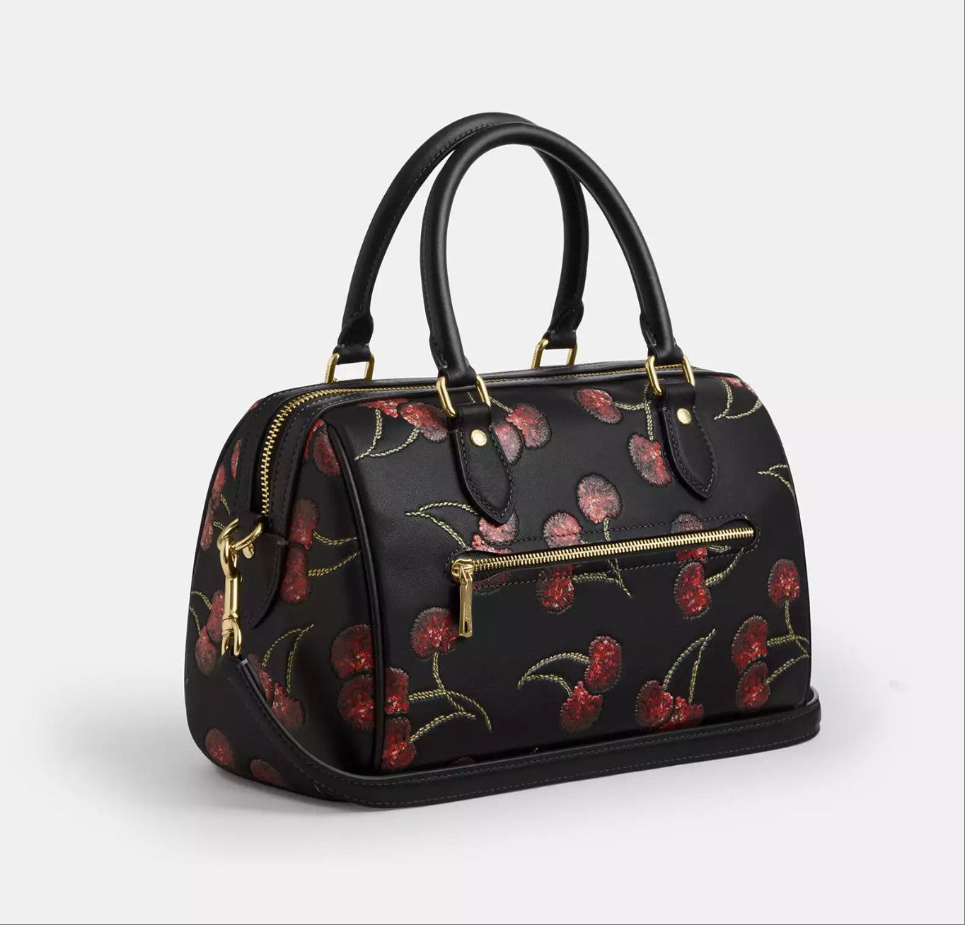 Coach Rowan Satchel Bag With Cherry Print CCZ15 Size ONE SIZE - 6 Thumbnail