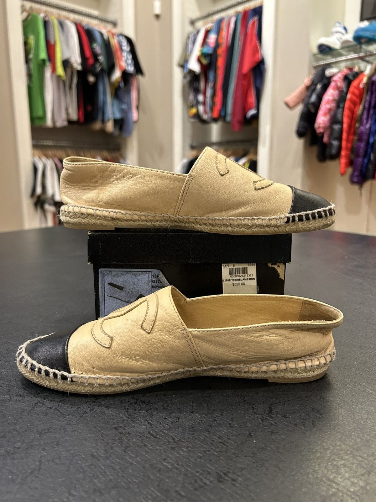 Chanel Chanel Leather Flats Size US 5 / IT 35 - 2 Thumbnail