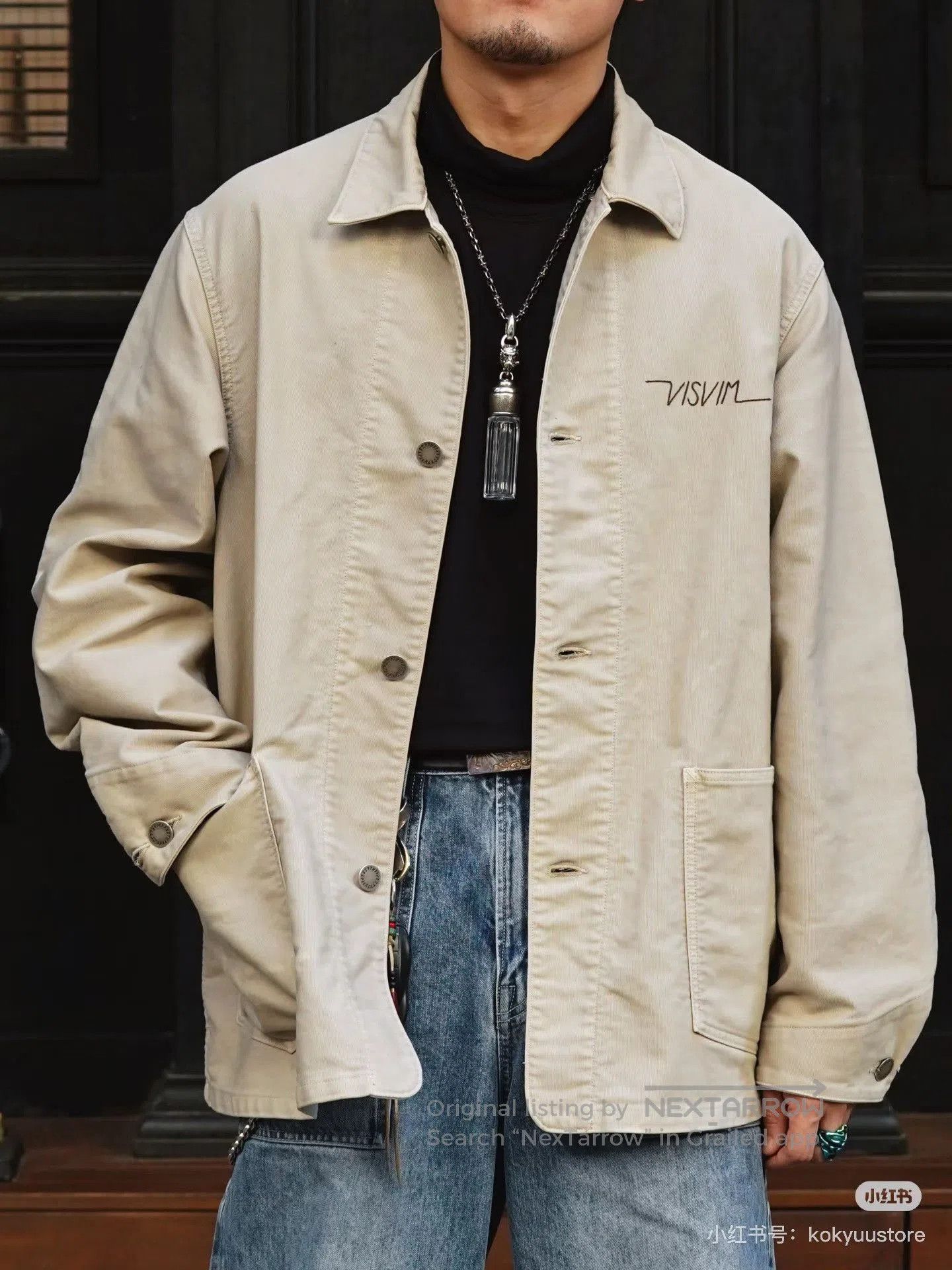 Visvim visvim coverall in beige corduroy jacket. Size US M / EU 48-50 / 2 - 6 Thumbnail
