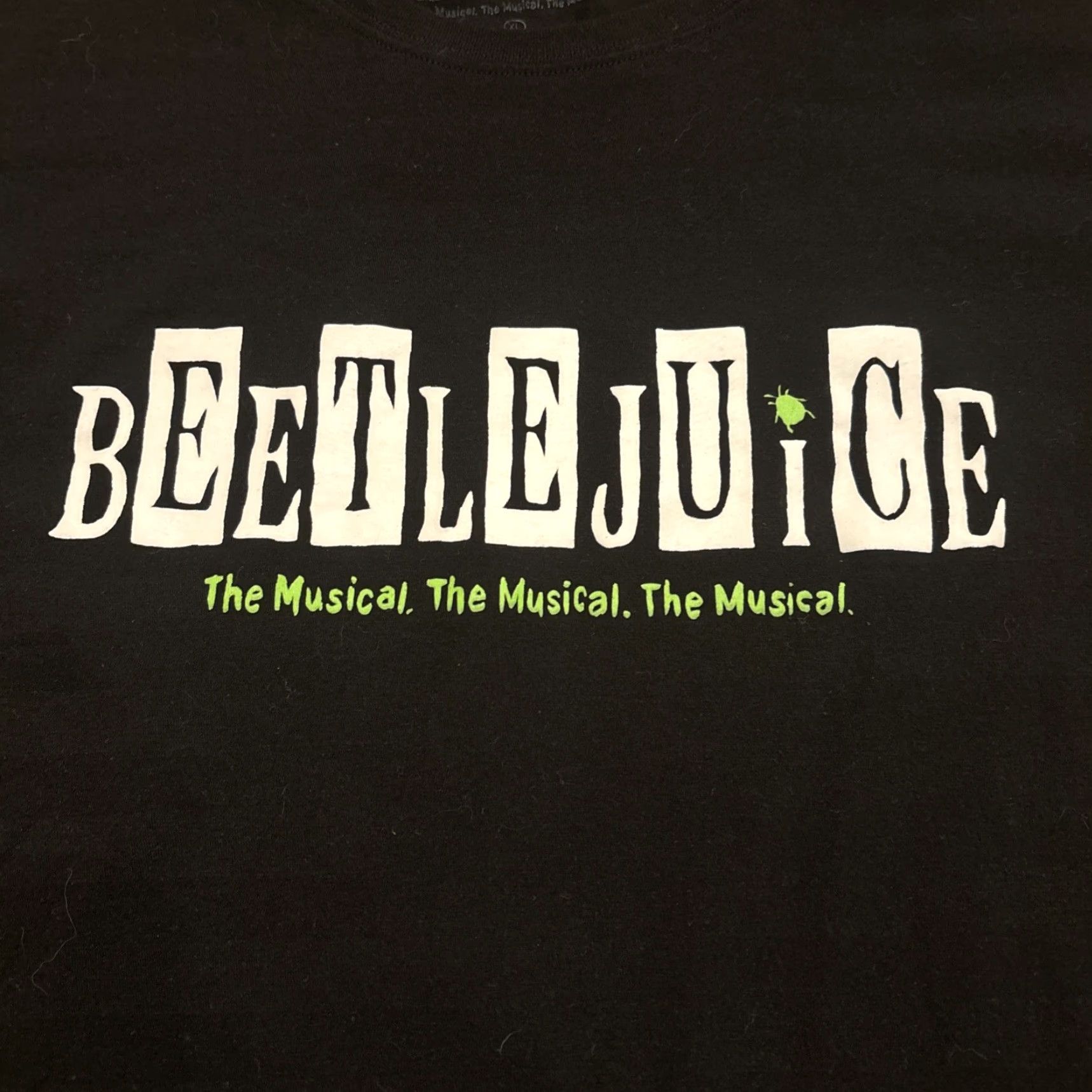 Vintage Beetlejuice: The Musical (2023) Official Broadway Play T-Shirt XL Plus Size EUC Size US XL / EU 56 / 4 - 2 Thumbnail