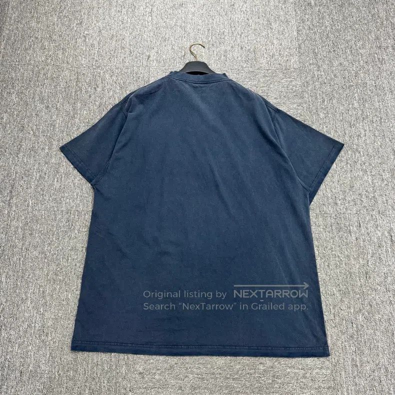 Balenciaga Balenciaga Distressed Letter Embroidered Short Sleeve Size US M / EU 48-50 / 2 - 5 Thumbnail