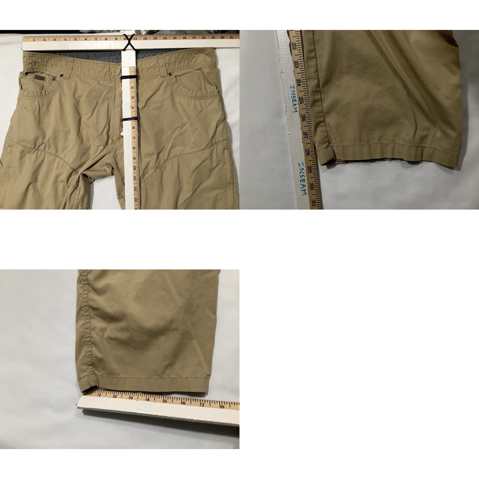 Vintage Kuhl Kontra Air Pant Mens 38 x 29 Beige Cargo Pocket 5-Pocket Breathable Lightweight Size US 38 / EU 54 - 10 Thumbnail