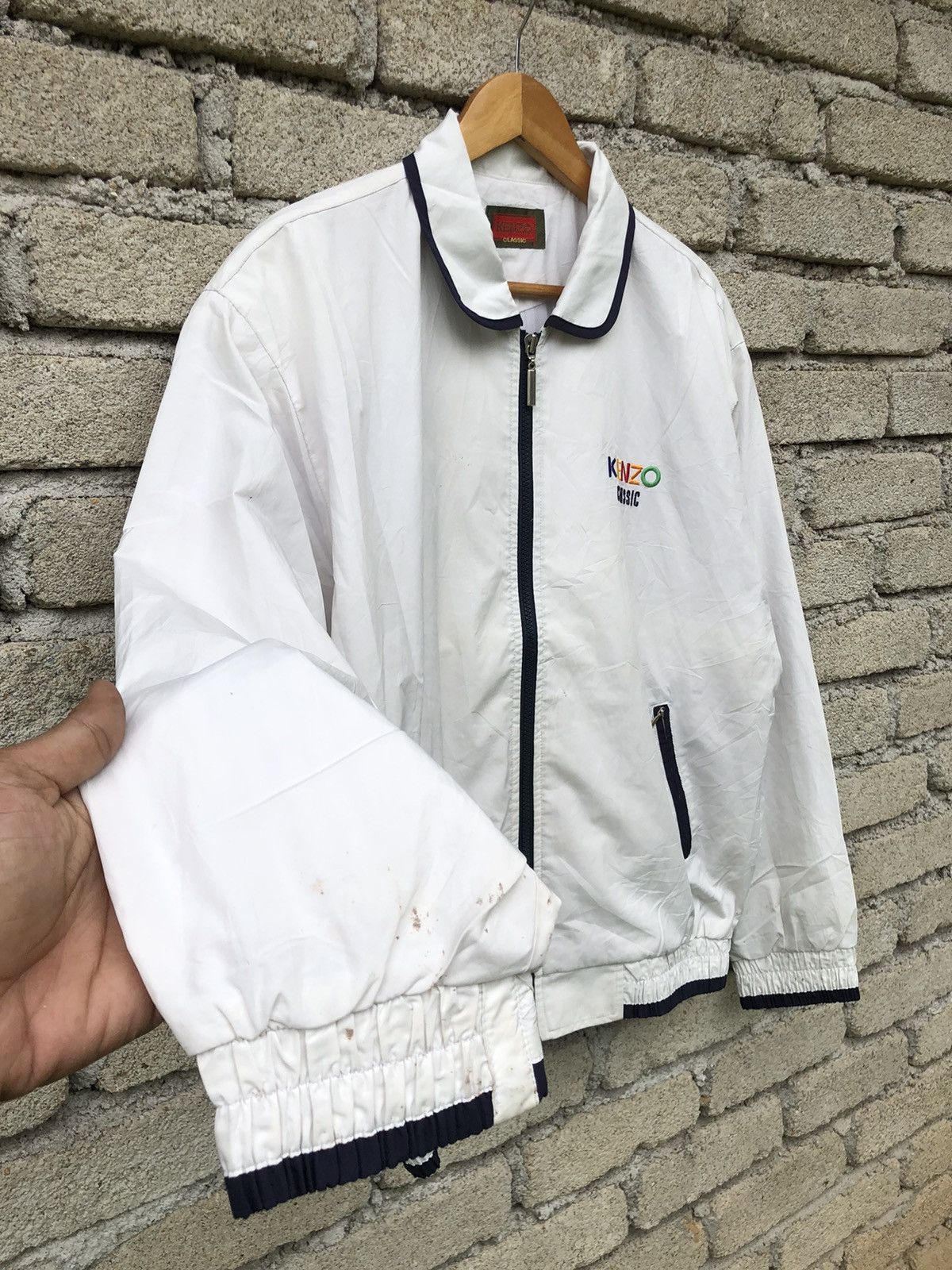 Kenzo Vintage KENZO Classic Spellout Backhit Fullzipper Jacket Size US XL / EU 56 / 4 - 13 Thumbnail