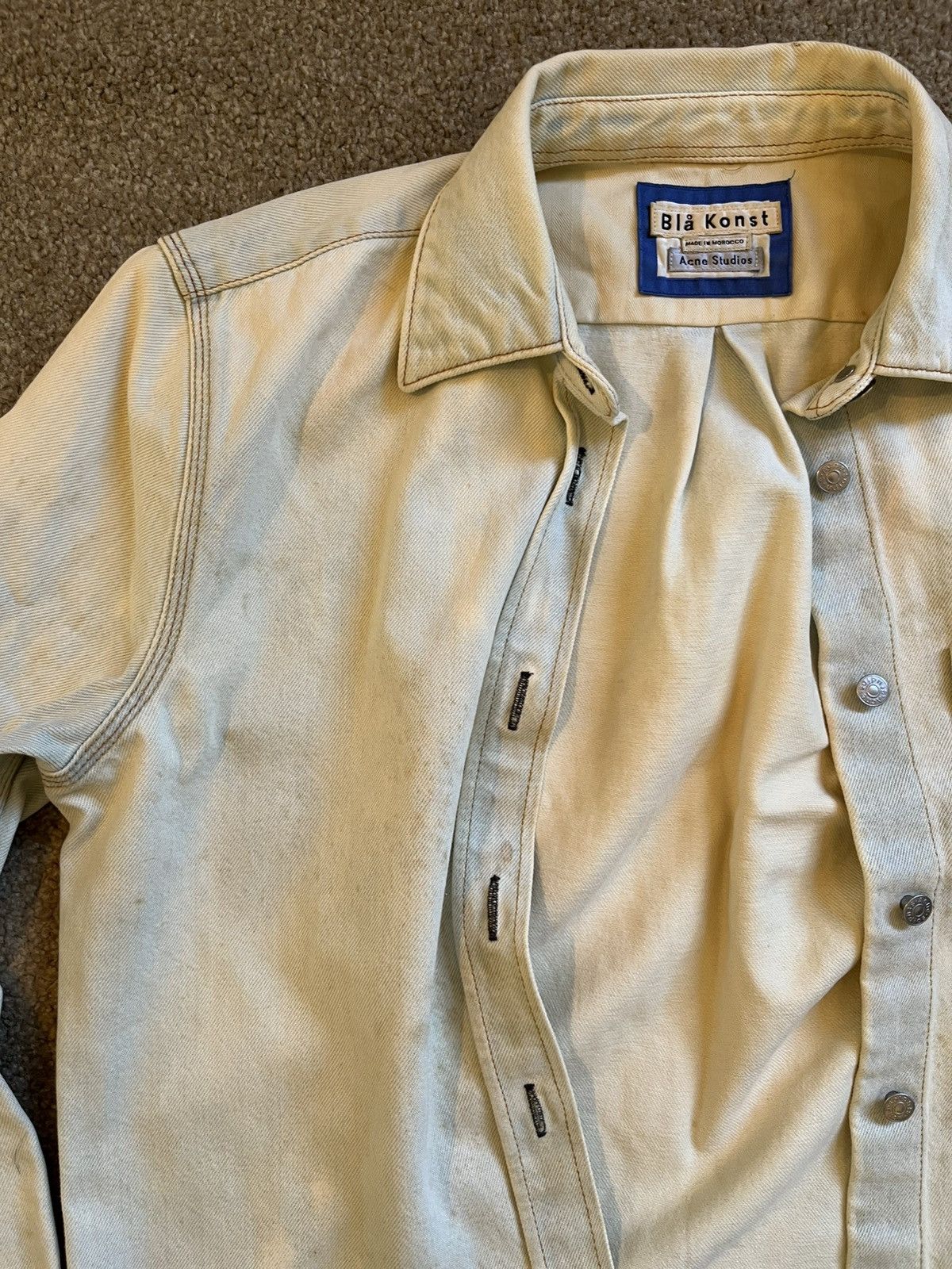 Acne Studios Acne Studios Blå Konst Denim Jacket Unisex Size US S / EU 44-46 / 1 - 2 Thumbnail
