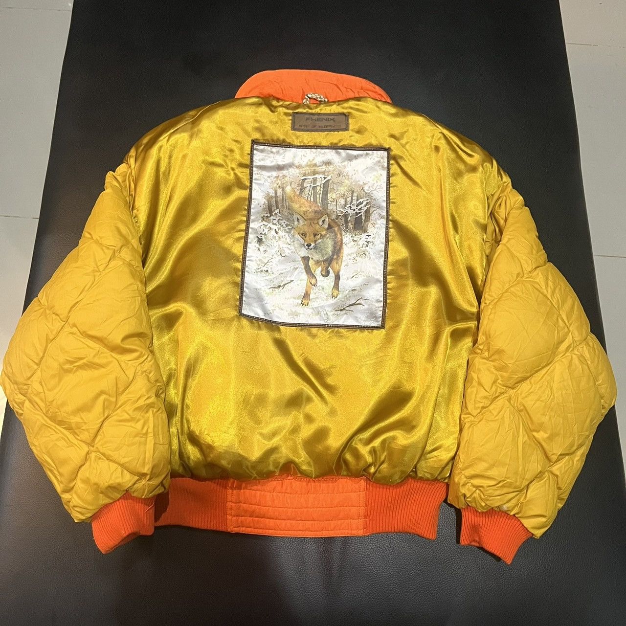 Phenix Vintage Phenix Fox Hooded Down Jacket Ski Wear Orange Size US M / EU 48-50 / 2 - 11 Thumbnail