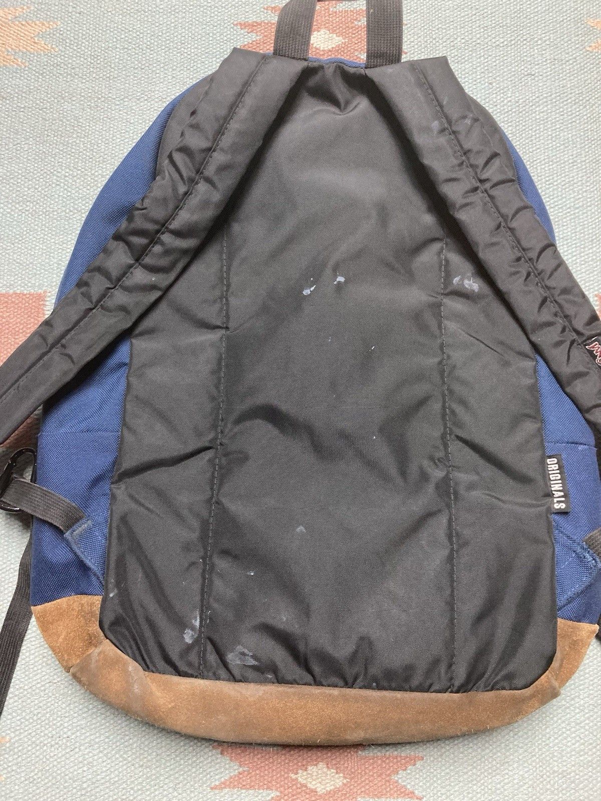 Vintage Jansport originals backpack suede leather bottom 3 pocket Size ONE SIZE - 8 Thumbnail