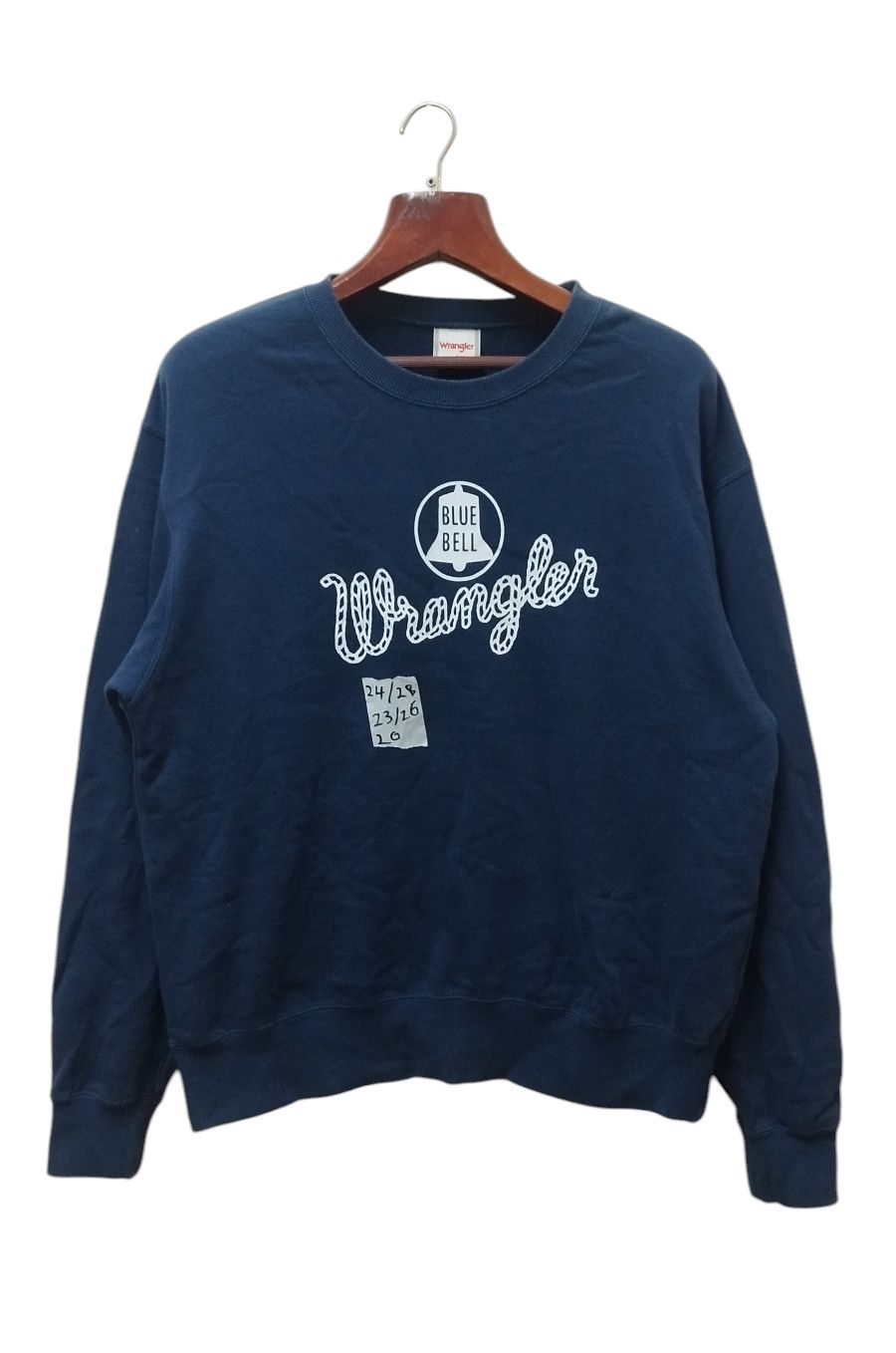 Japanese Brand × Vintage × Wrangler Vtg Wrangler Blue Bell Sweatshirt Big Logo Size US XL / EU 56 / 4 - 1 Thumbnail