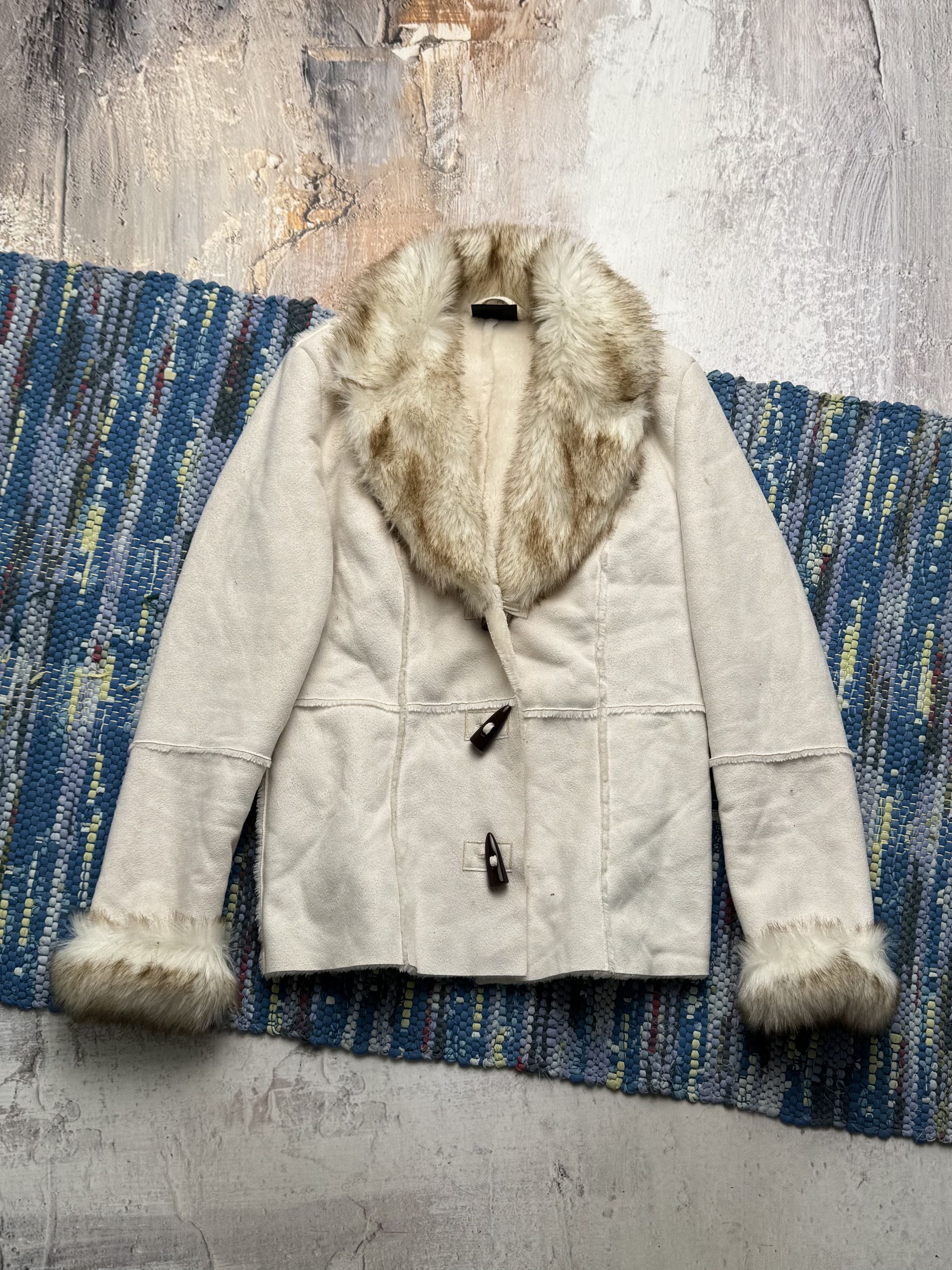 Vintage Vintage Faux Sheepskin Jacket A8D15(V8) Size M / US 6-8 / IT 42-44 - 1 Thumbnail