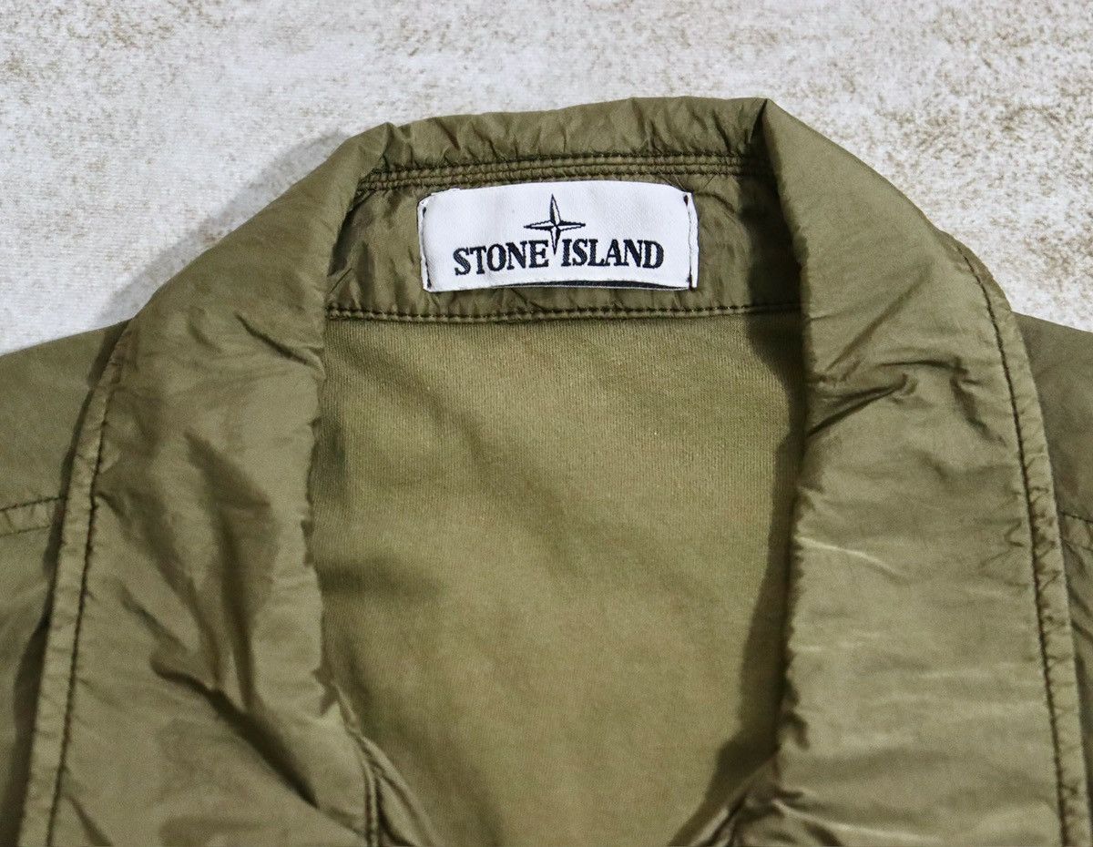 Stone Island Stone Island Garment Dyed Crinkle Cotton Lined Overshirt Size US M / EU 48-50 / 2 - 5 Thumbnail