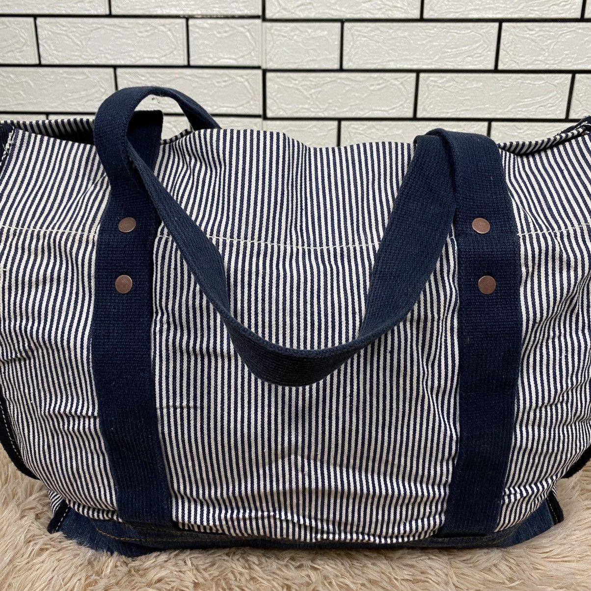 Japanese Brand 📌Vintage Striped Design Chore Bag Gap Hickory Issey Miyake Size ONE SIZE - 4 Thumbnail
